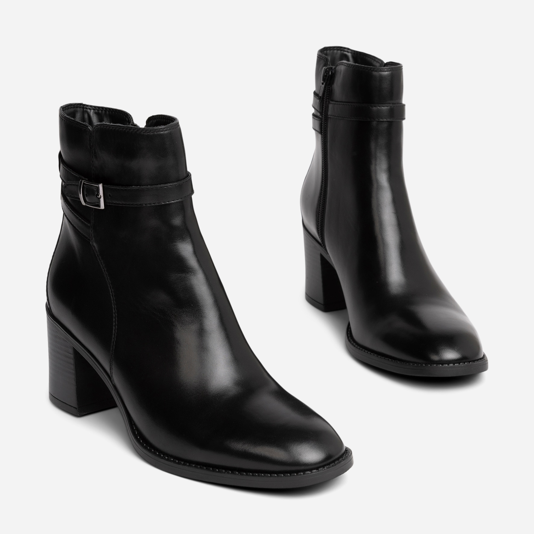 PACE, Boots med spenne Sort