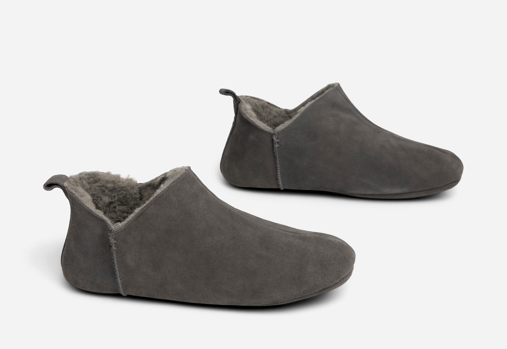 PACE, Skinntøffel Grå