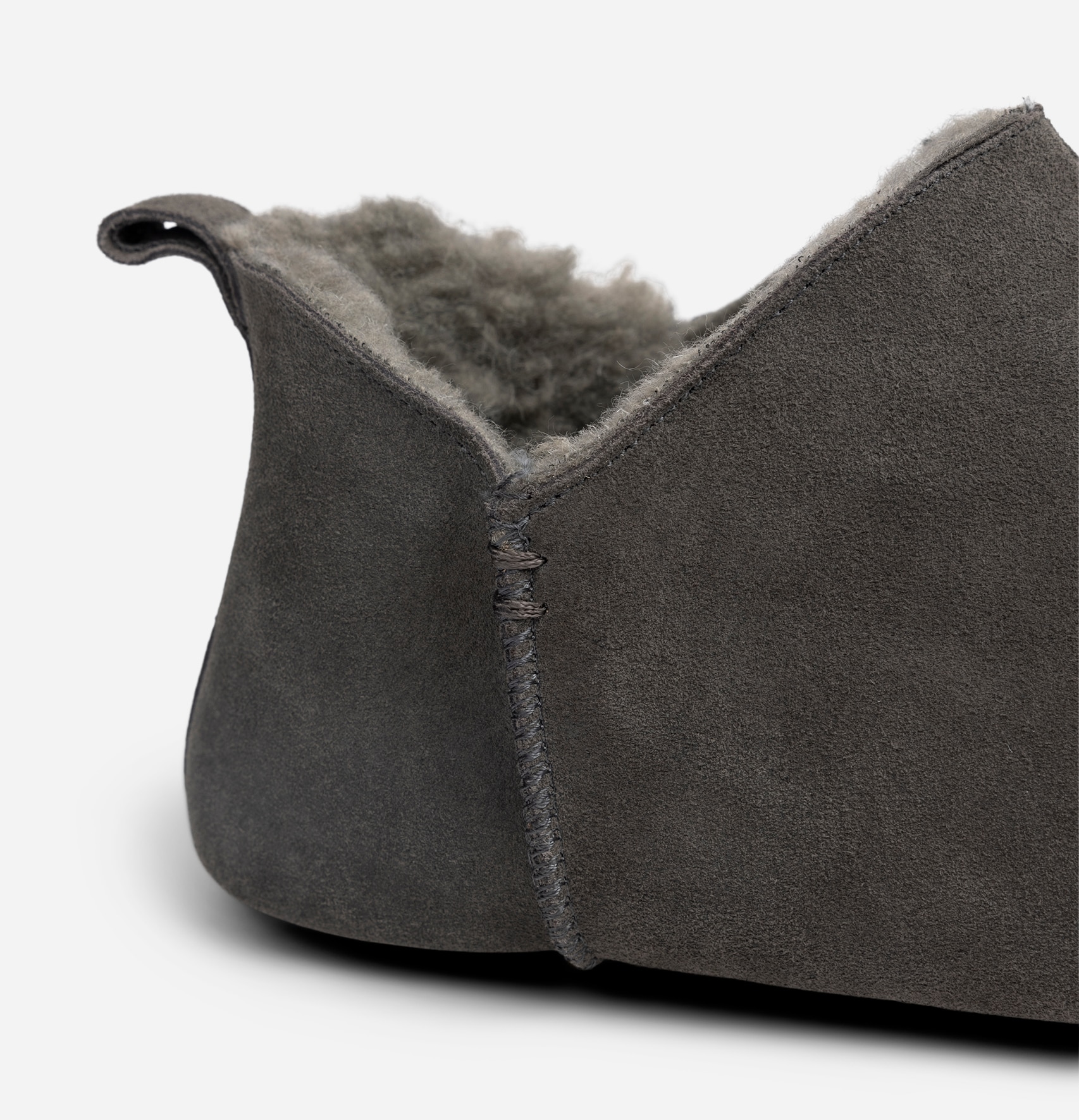 PACE, Skinntøffel Grå