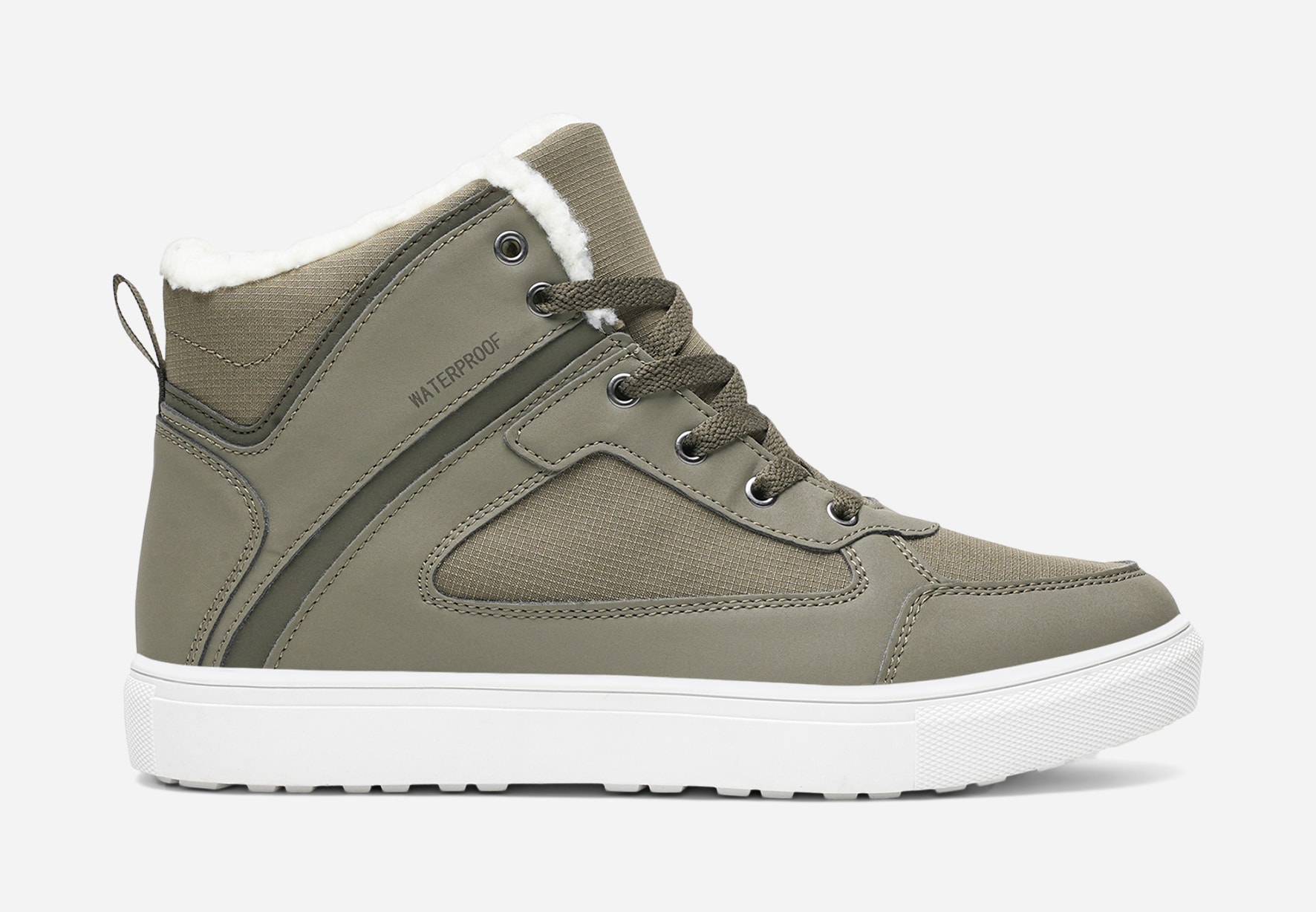 LINEAR, Varmforet høy sneakers waterproof Grønn
