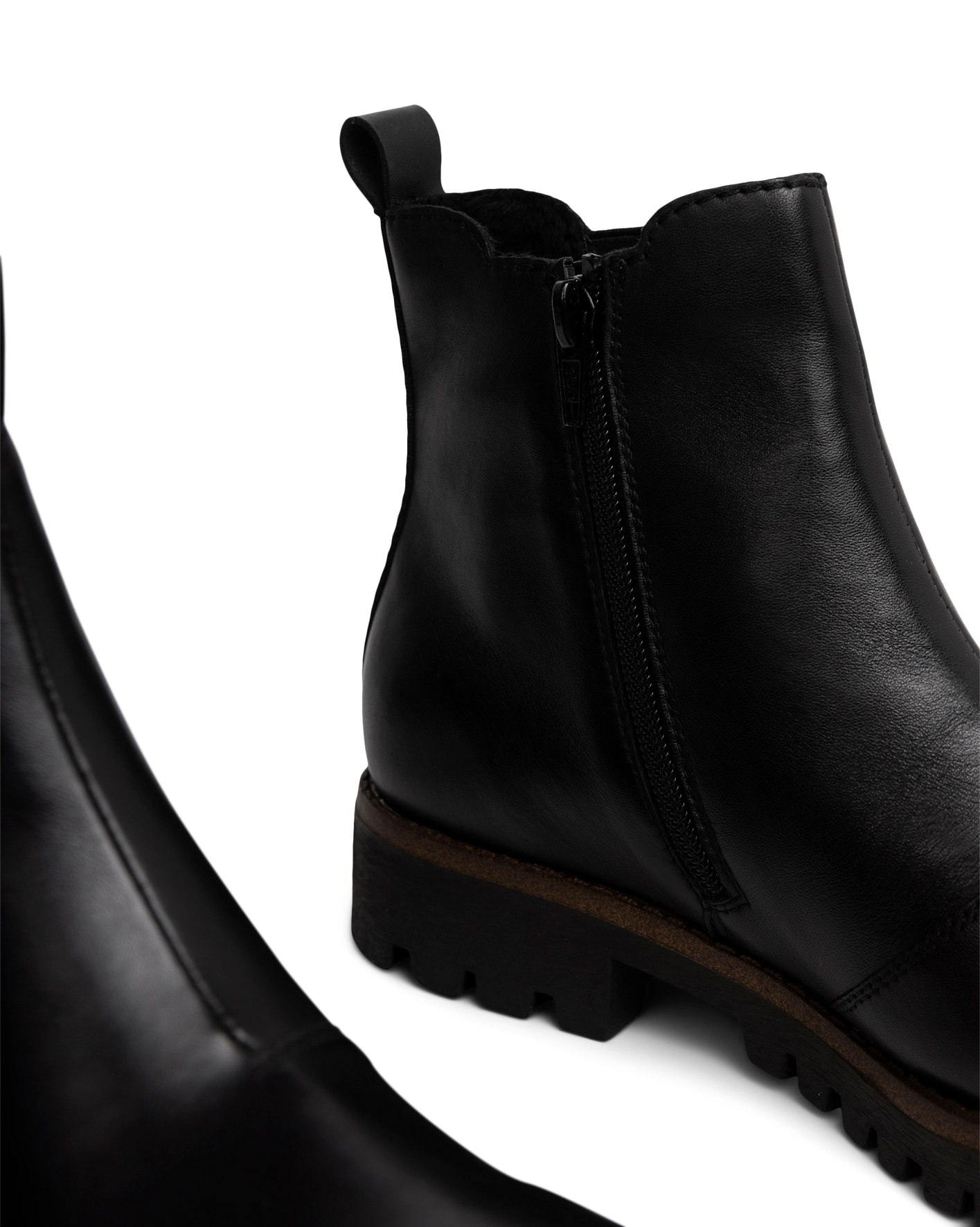 RIEKER, Boots med stretch Sort