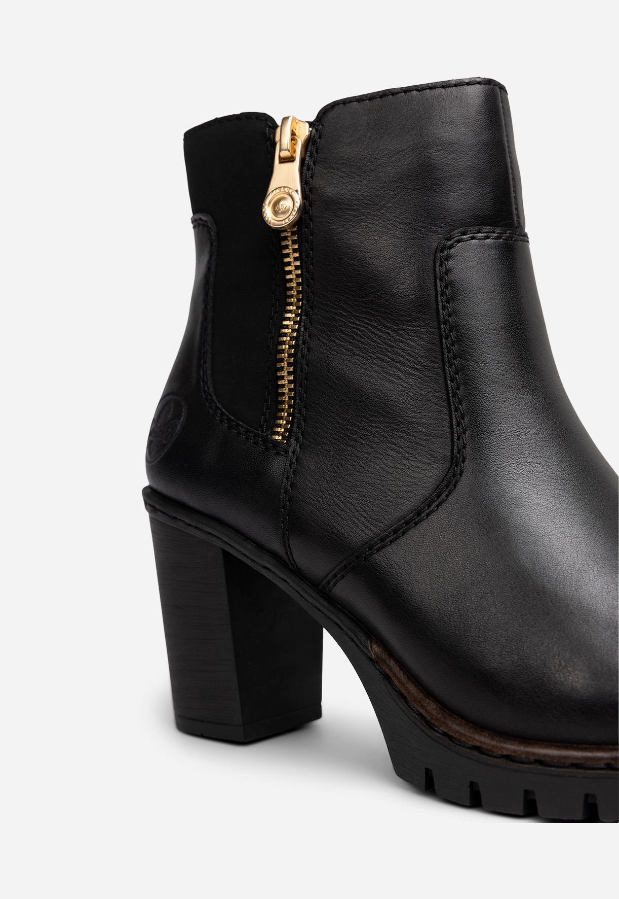 RIEKER, Boots med glidelås Sort