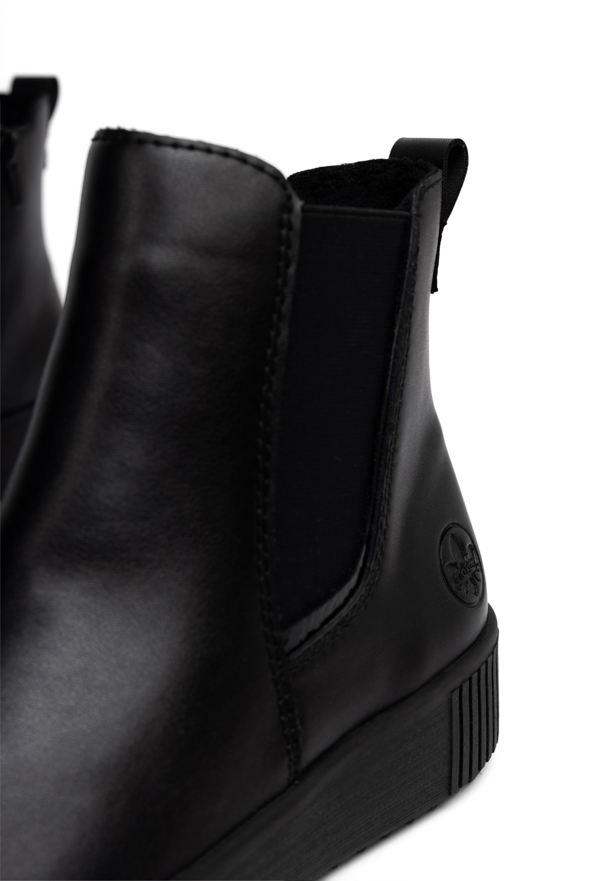 RIEKER, Boots med stretch Sort