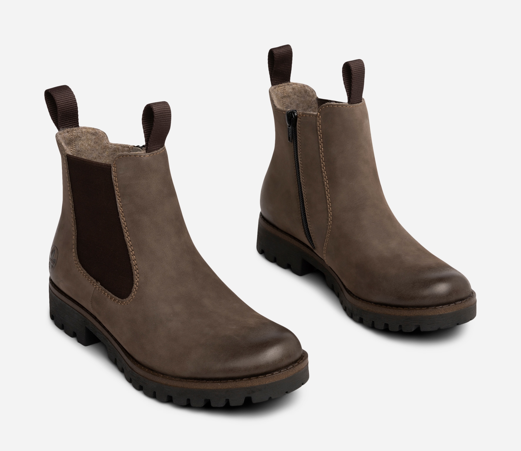 RIEKER, Chelseaboots Brun