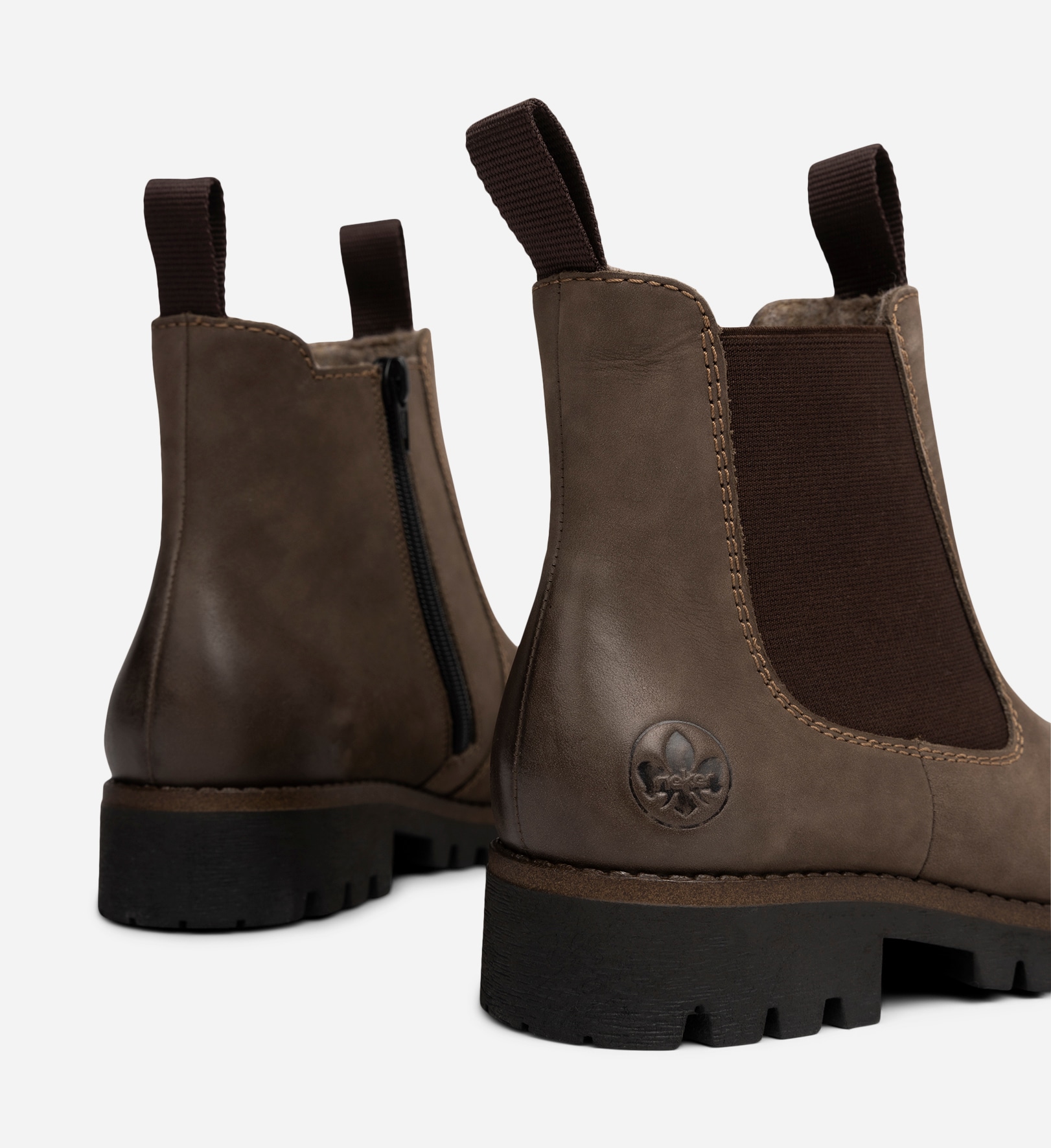 RIEKER, Chelseaboots Brun