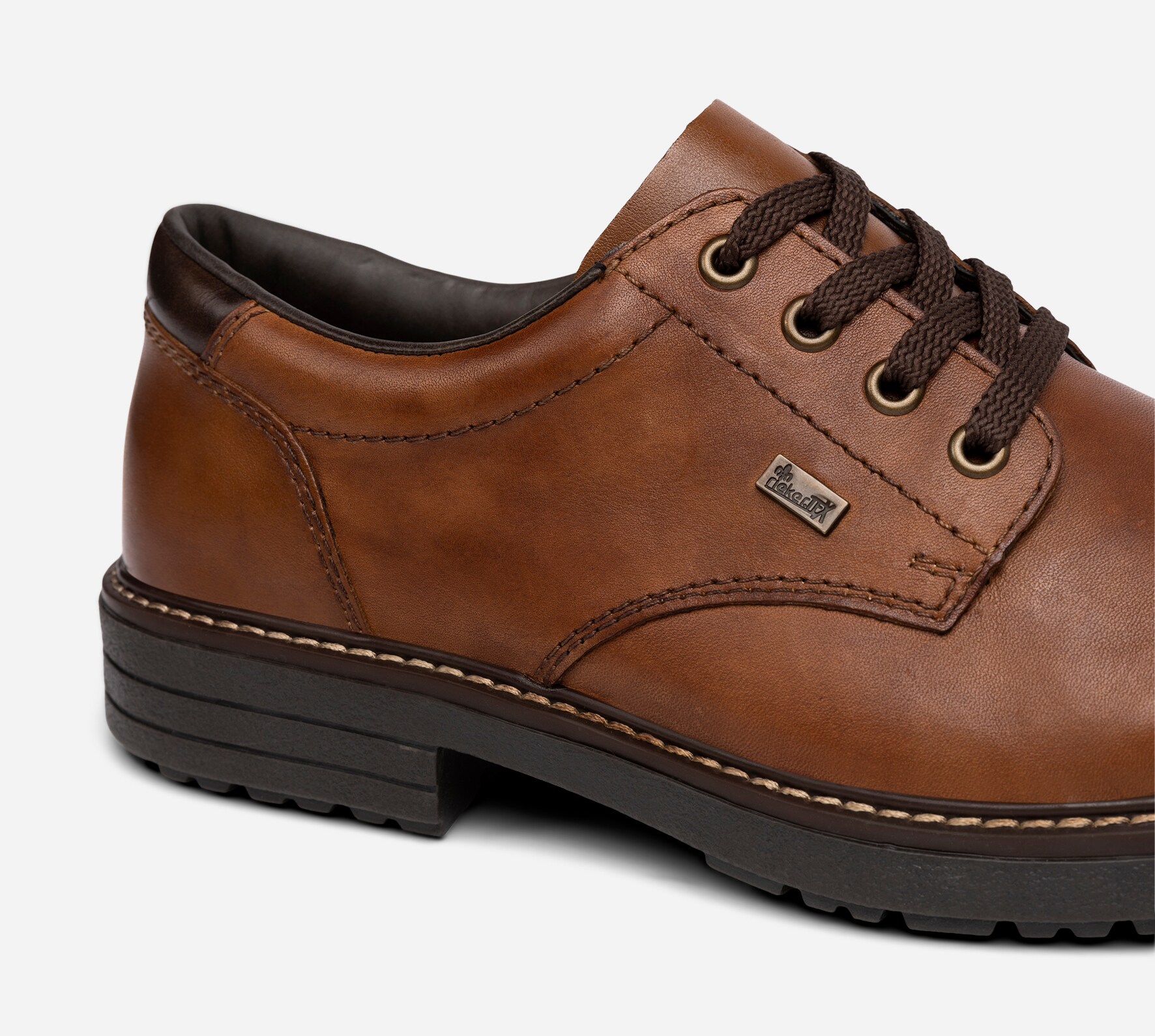 RIEKER, Snøresko Brun