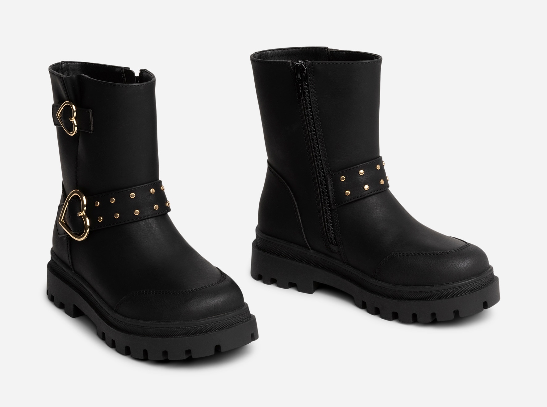 DINSKO, Varmforet bikerboots Sort