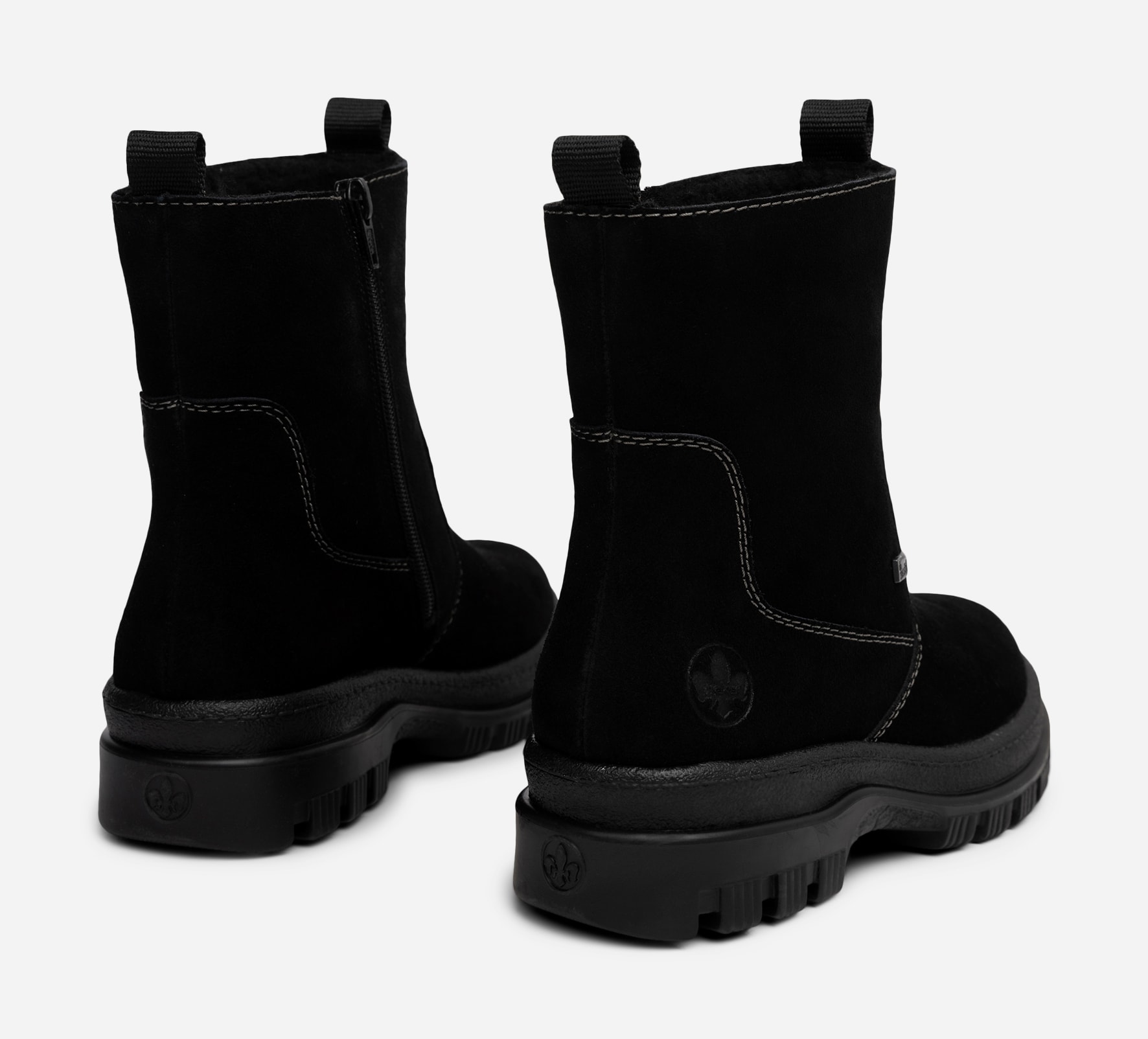 RIEKER, Varmforet boots Sort