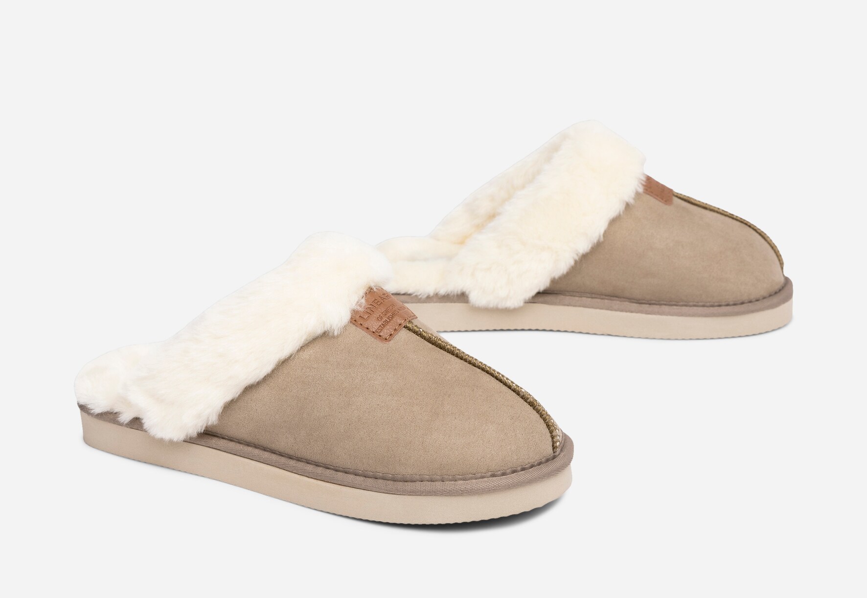 LINEAR, Tøfler Beige