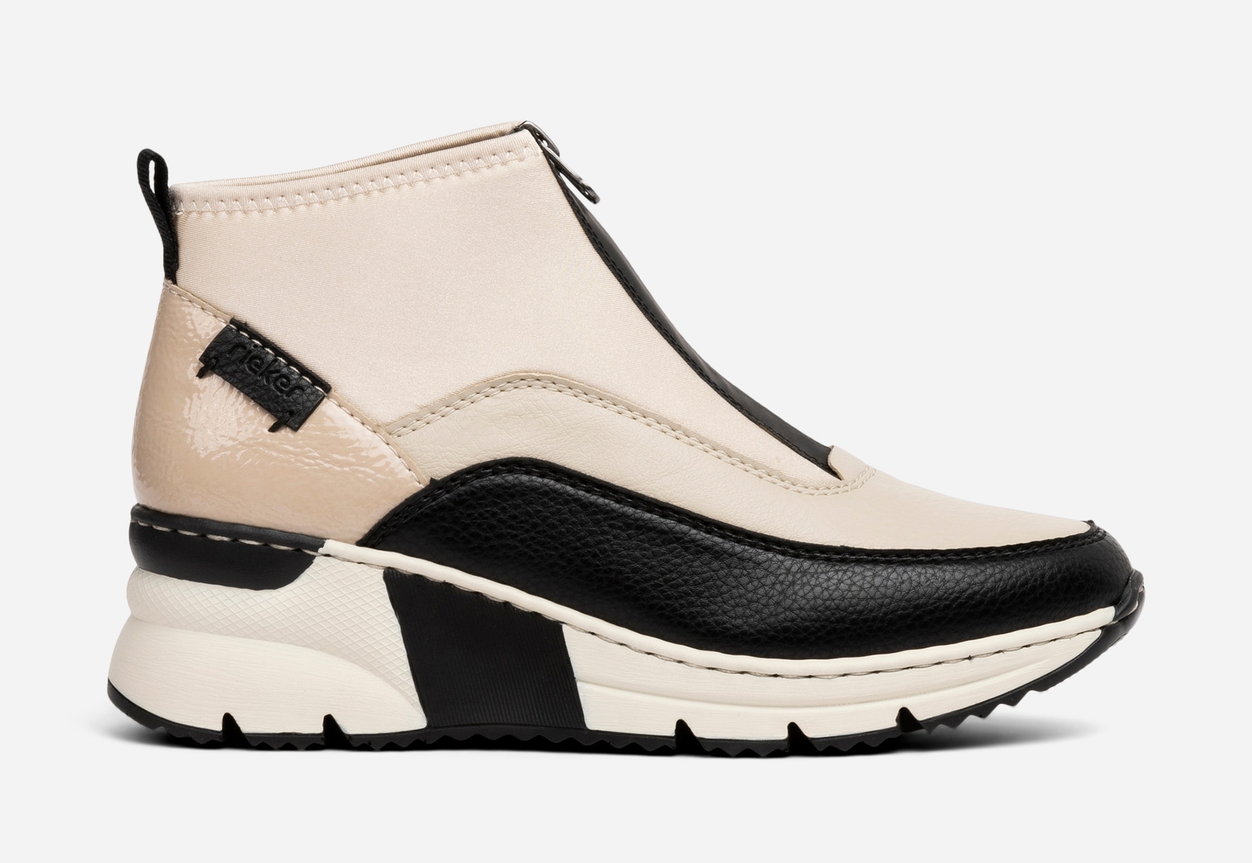 RIEKER, Høye sneakers Beige