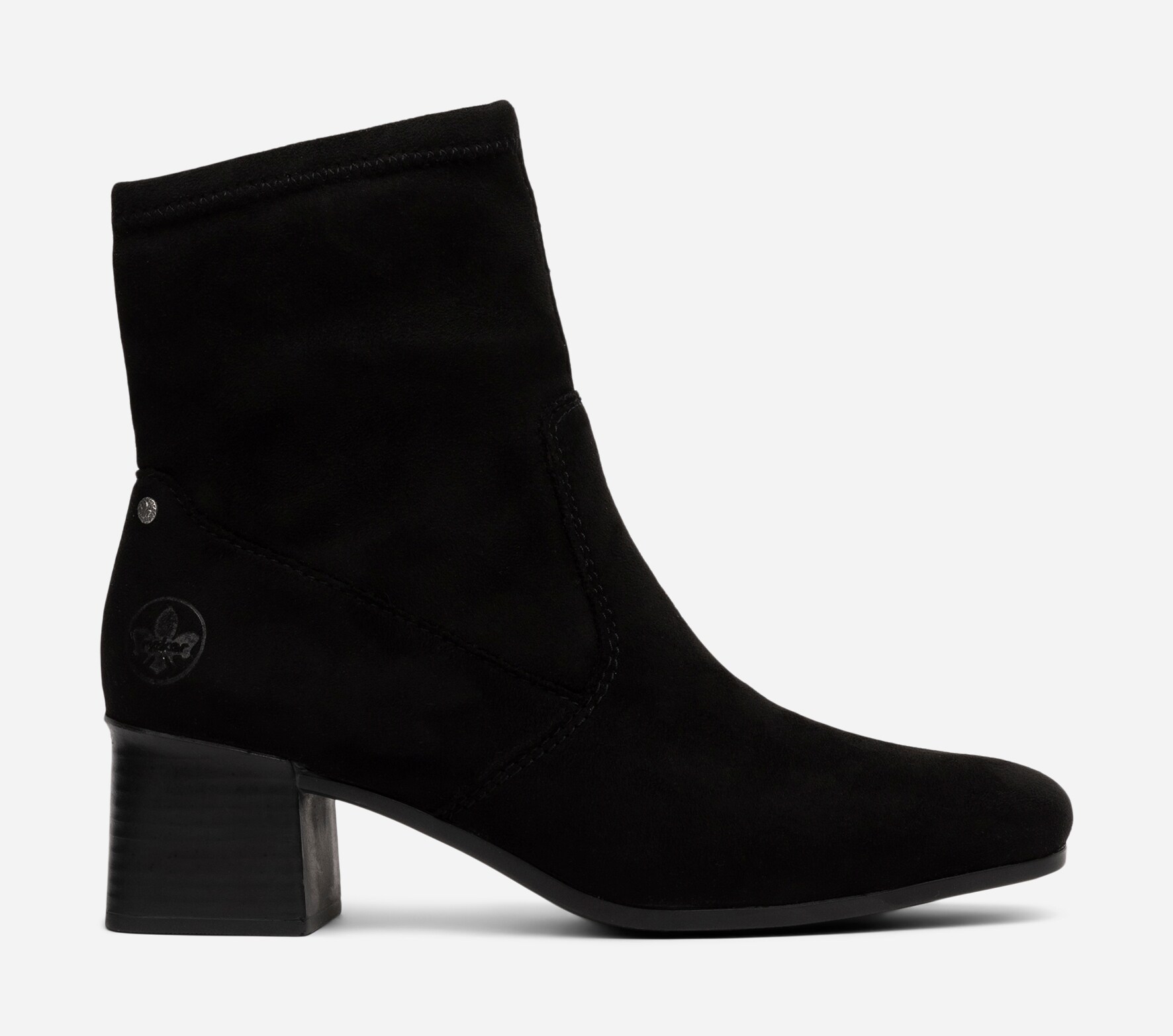 RIEKER, Boots med stretch Sort