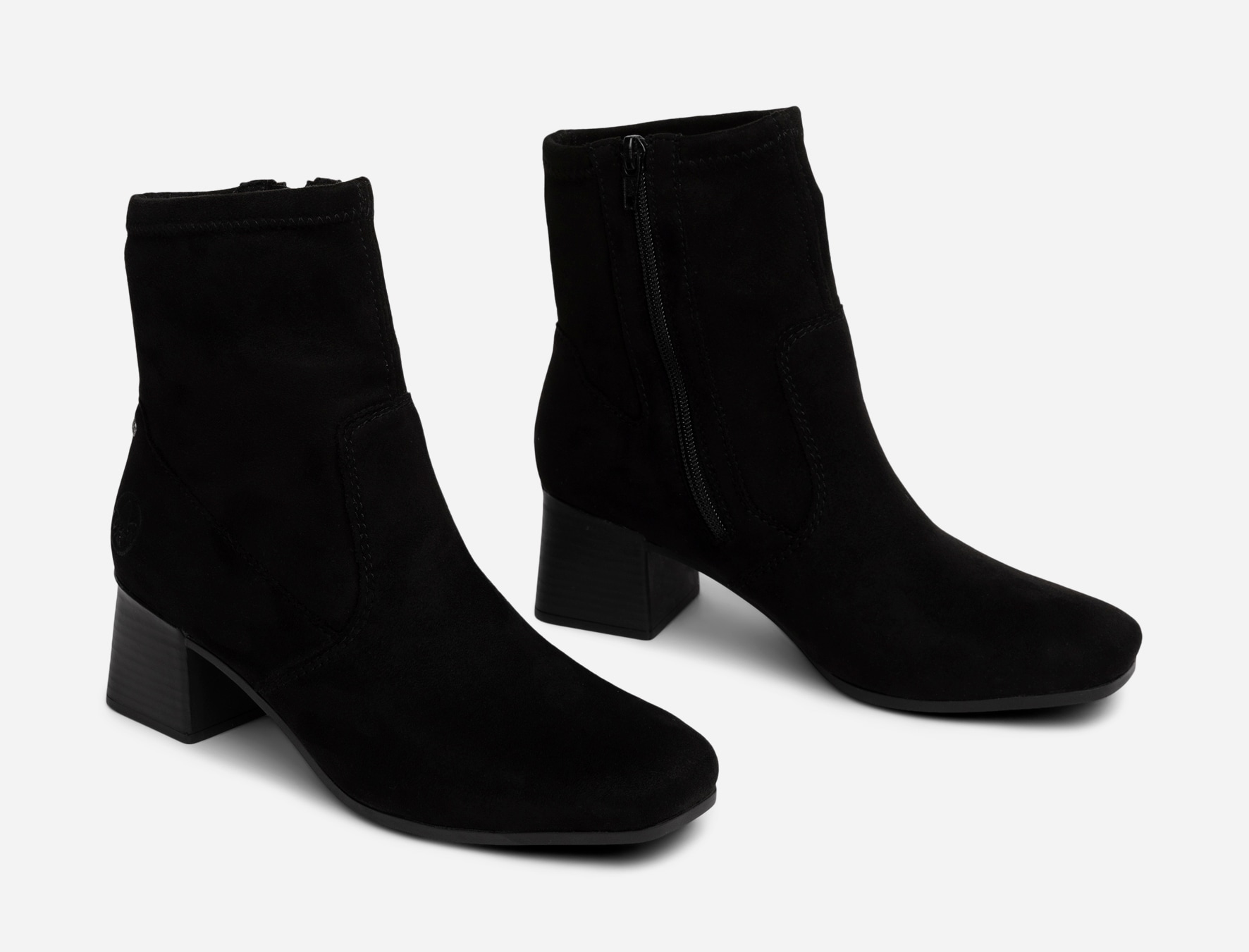 RIEKER, Boots med stretch Sort