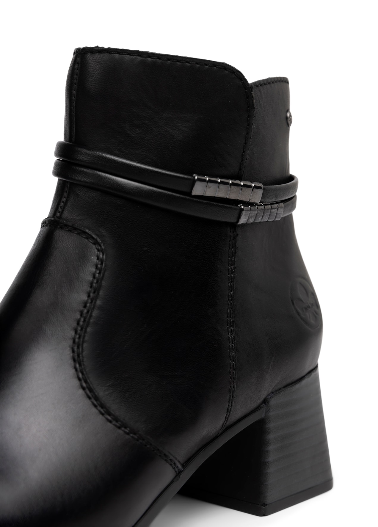 RIEKER, Boots med glidelås Sort