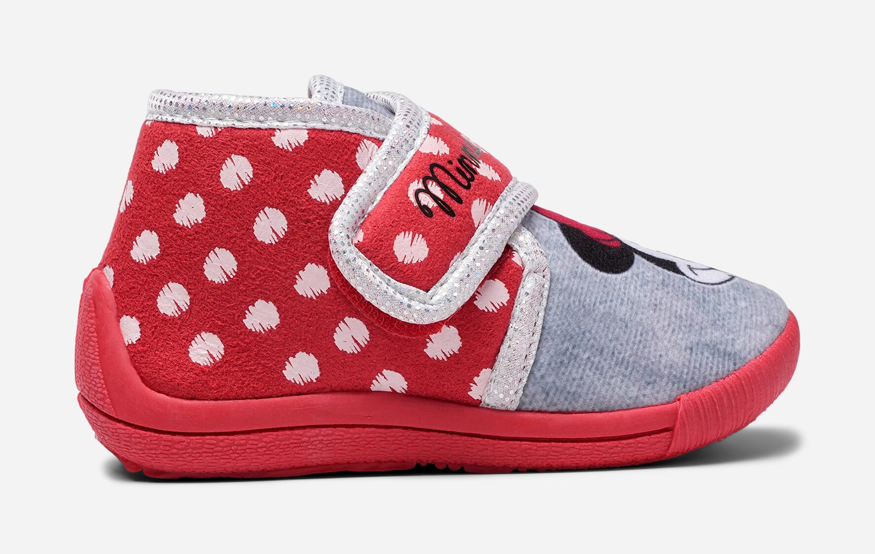 MINNE MOUSE, Tøfler Rød