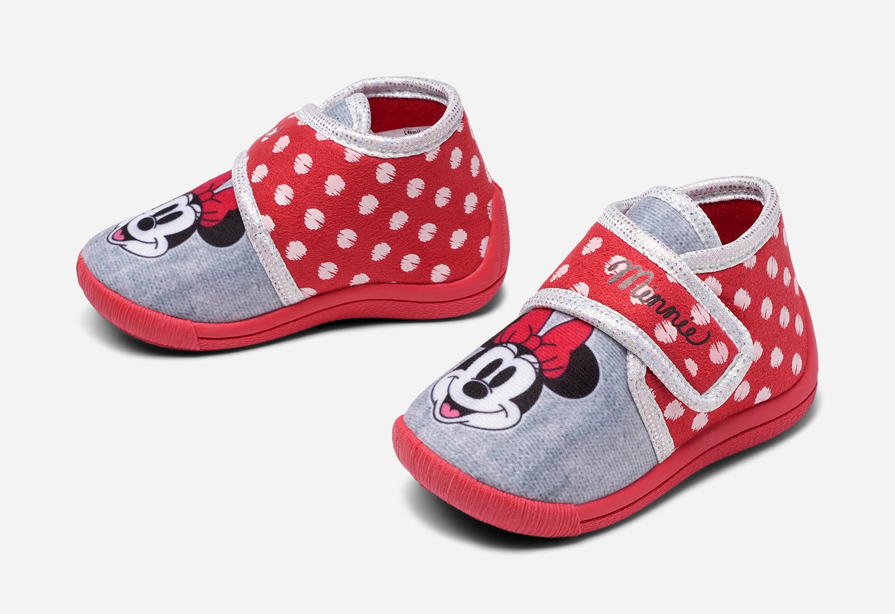MINNE MOUSE, Tøfler Rød