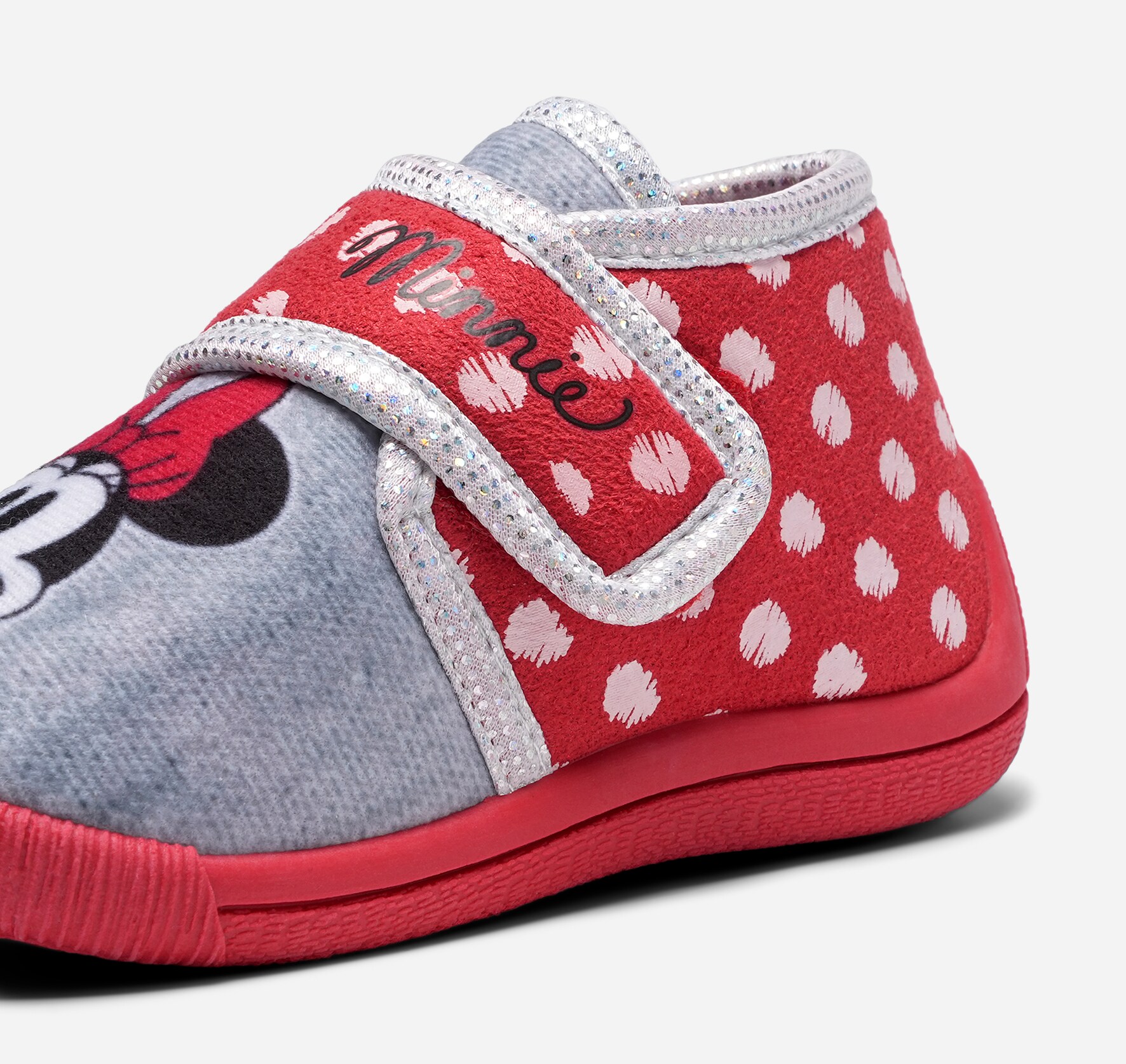 MINNE MOUSE, Tøfler Rød