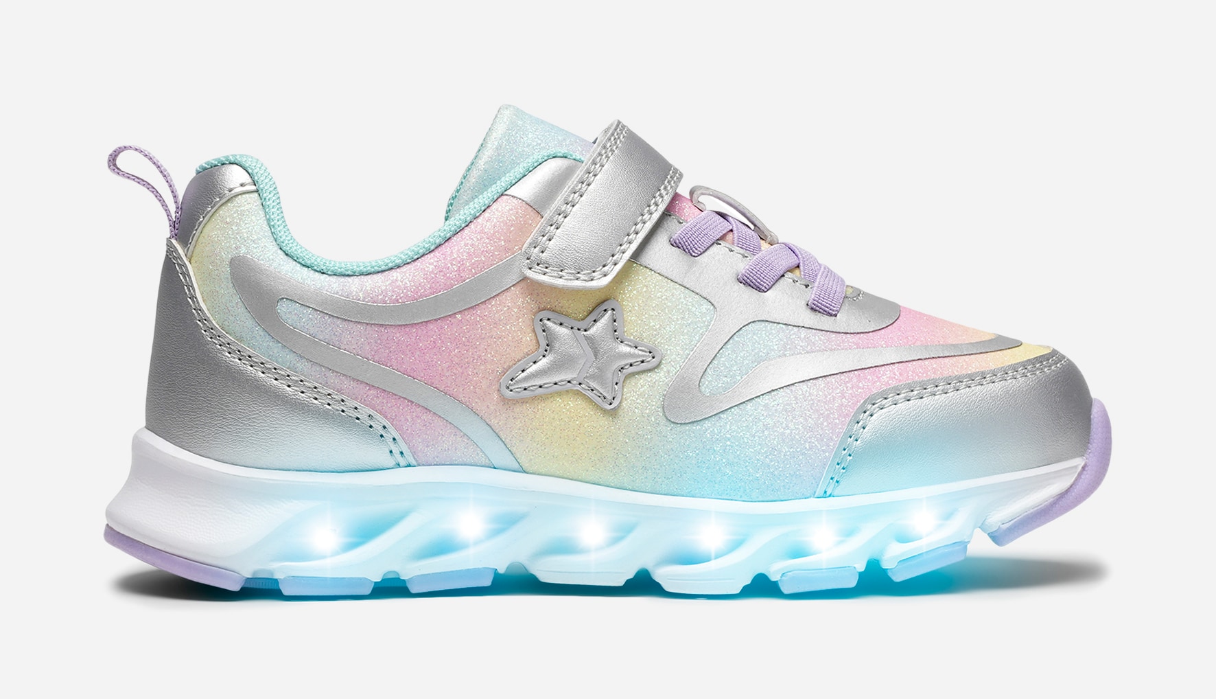 DINSKO, Blinkende sneakers Metall