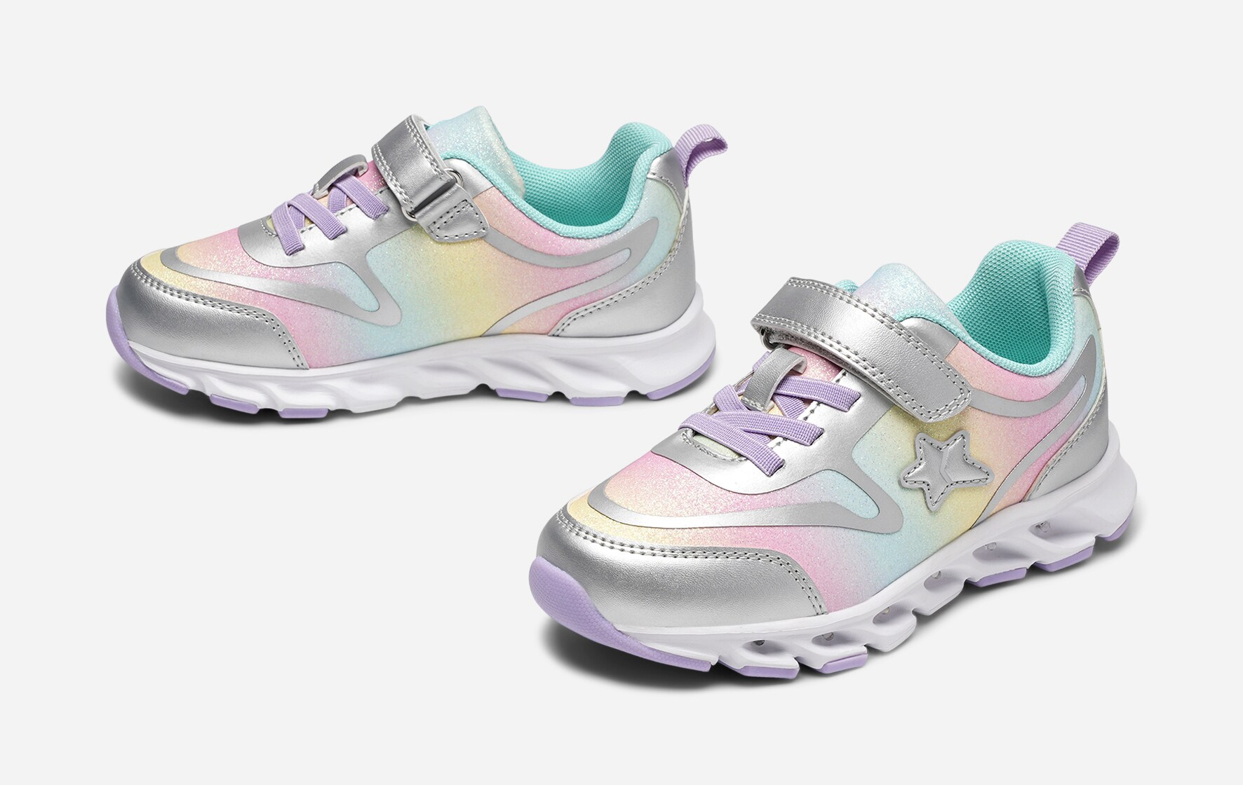 DINSKO, Blinkende sneakers Metall