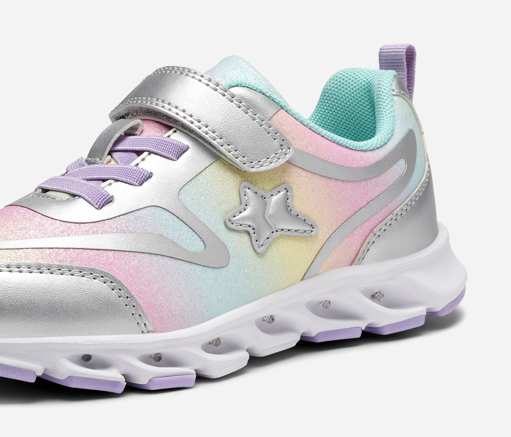 DINSKO, Blinkende sneakers Metall