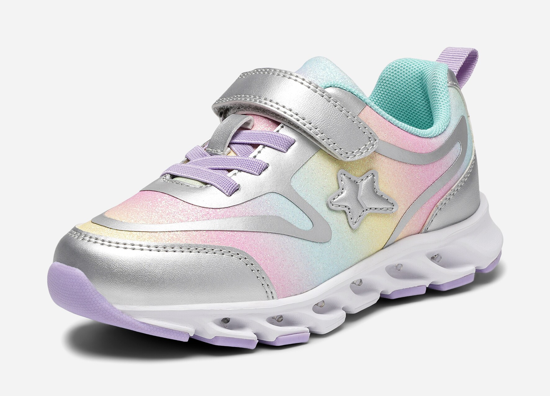 DINSKO, Blinkende sneakers Metall