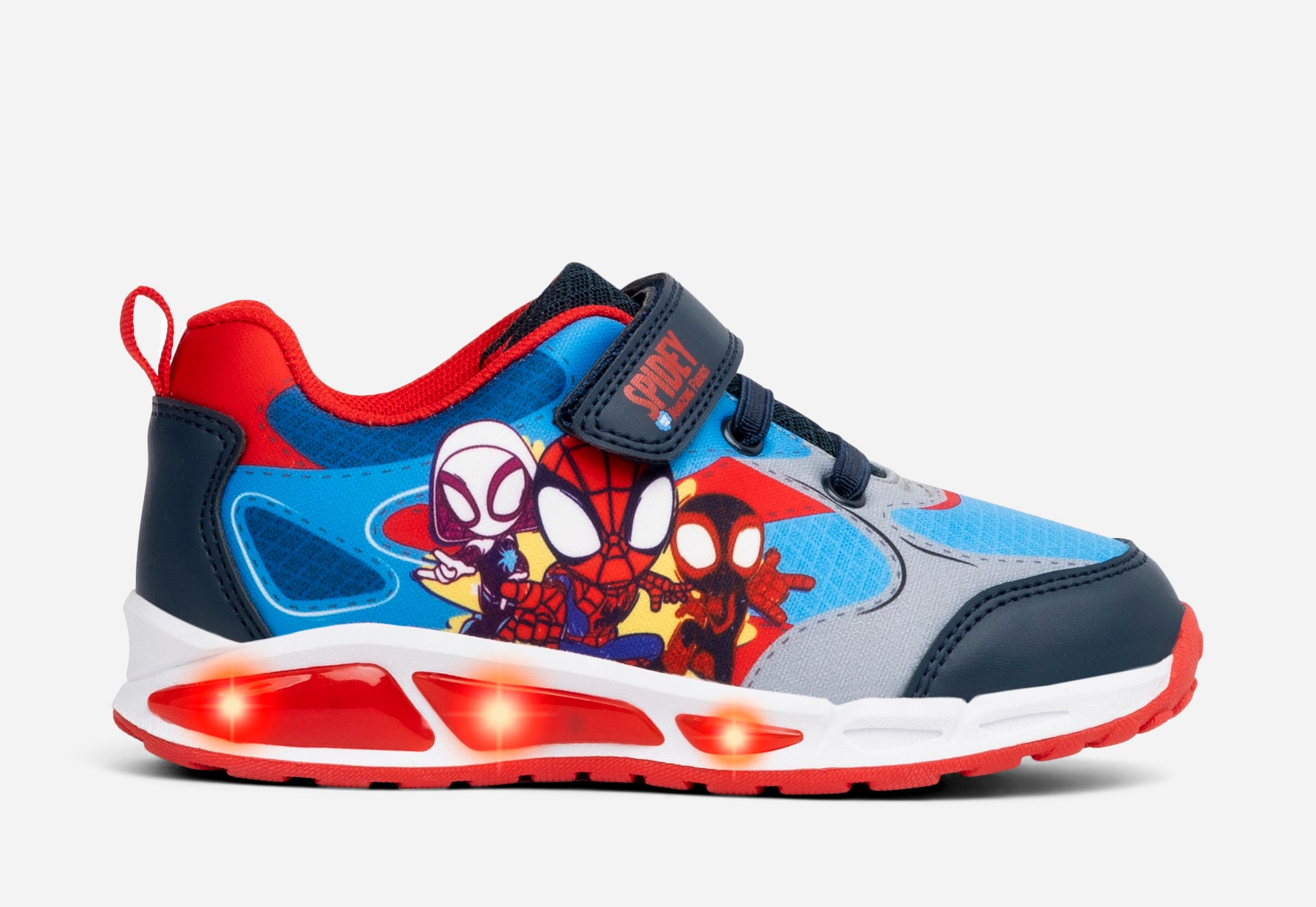 SPIDEY, Blinkende sneakers Flerfarget