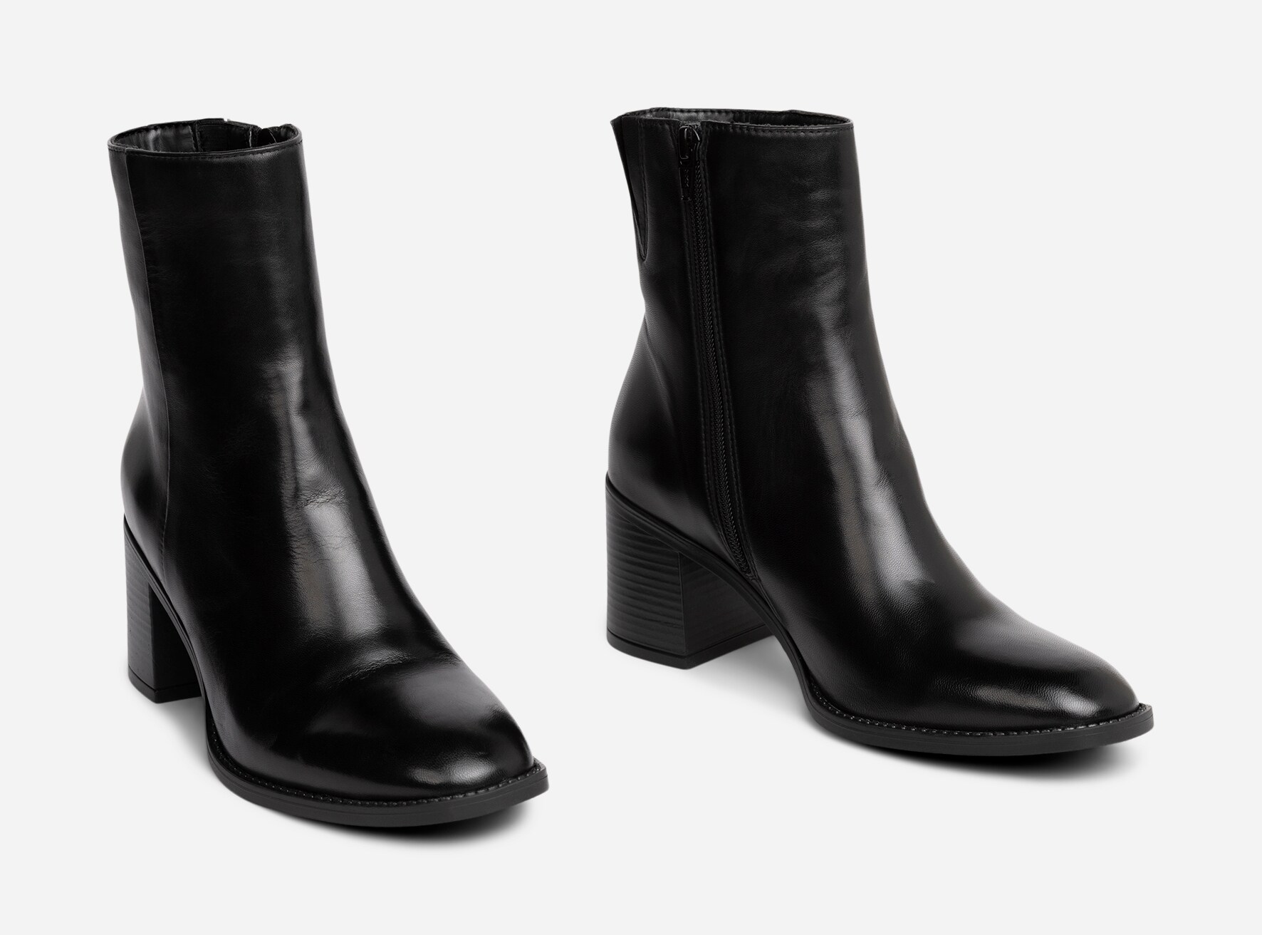 PACE, Boots med glidelås Sort