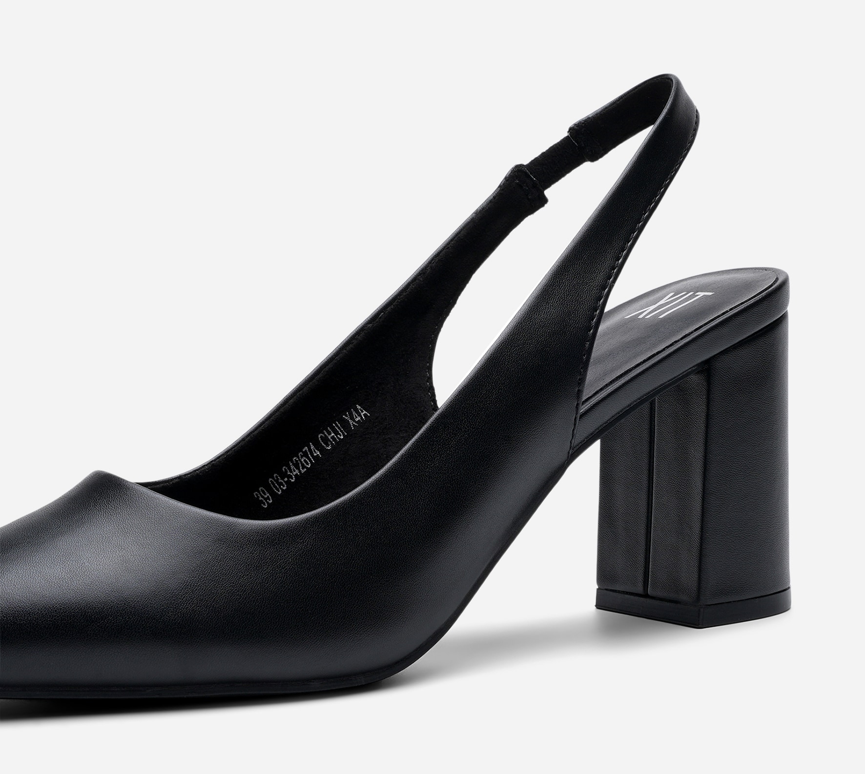 XIT, Pumps med slingback Sort
