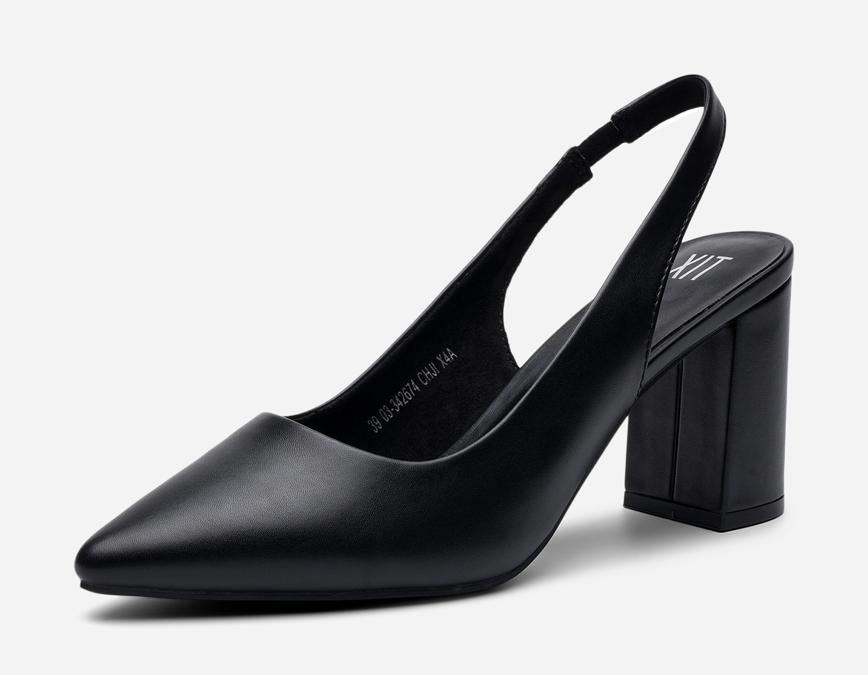 XIT, Pumps med slingback Sort