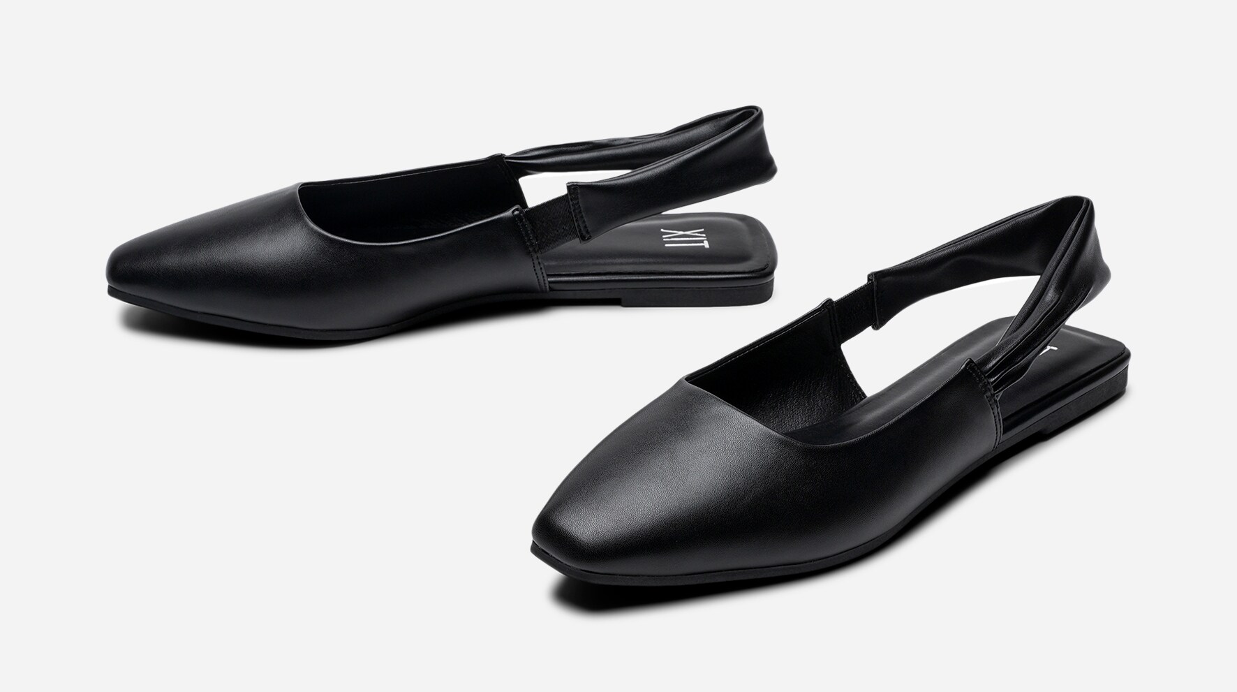 XIT, Ballerinasko med slingback Sort