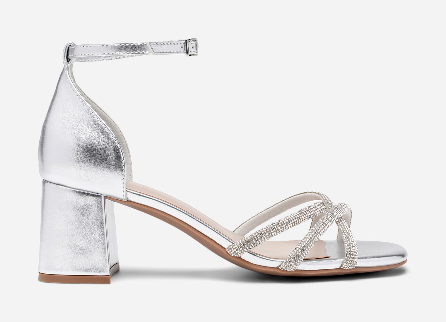 SO ALL, Sandalett med reimer Metall