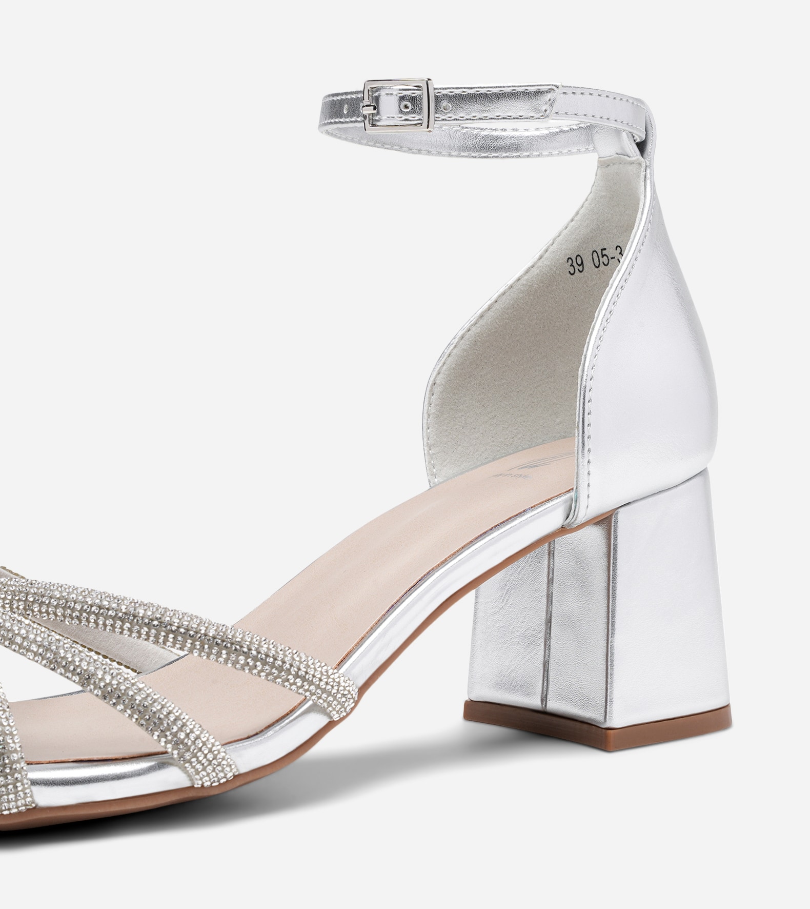 SO ALL, Sandalett med reimer Metall