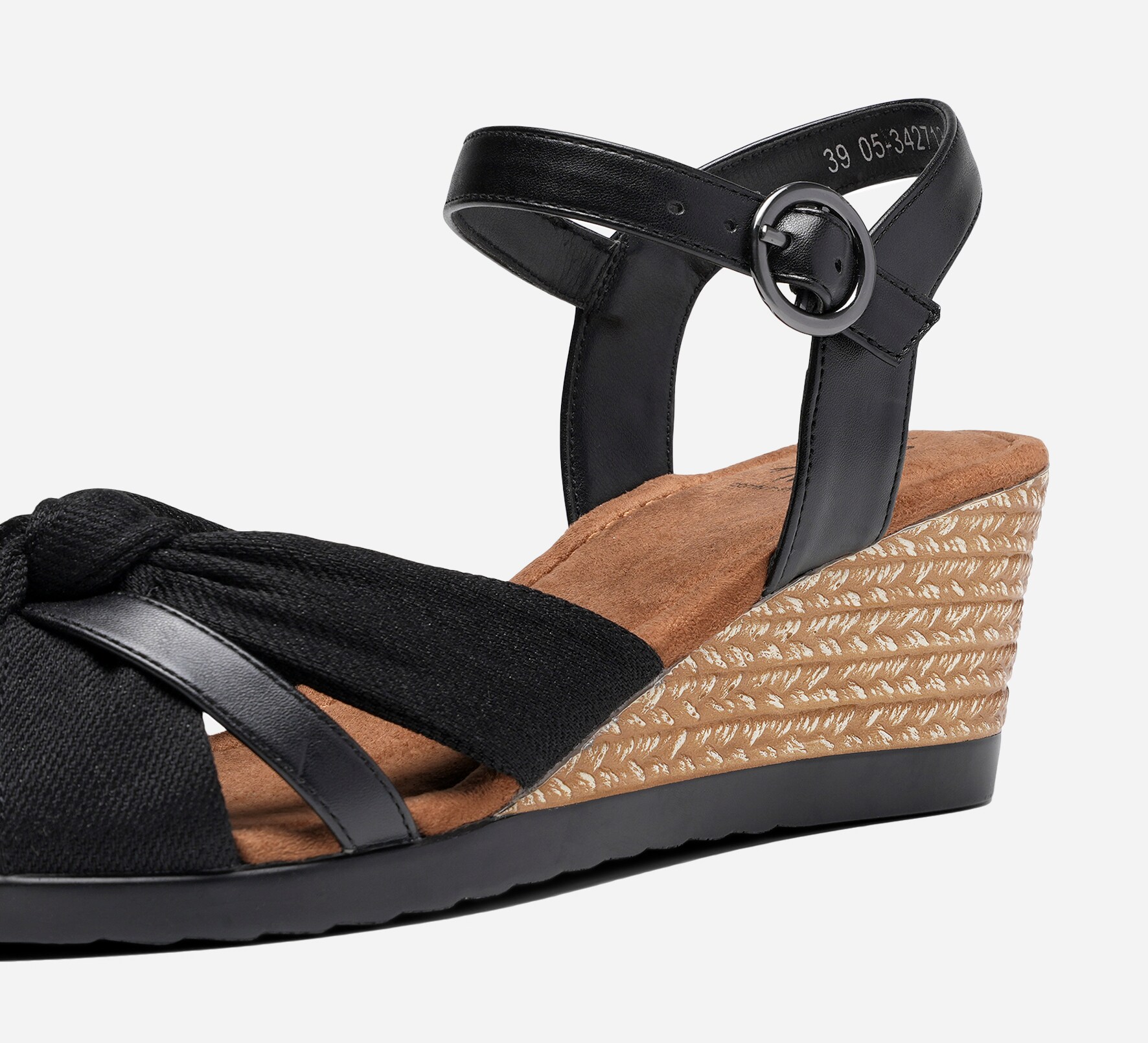 SO ALL, Sandalett med reimer Sort