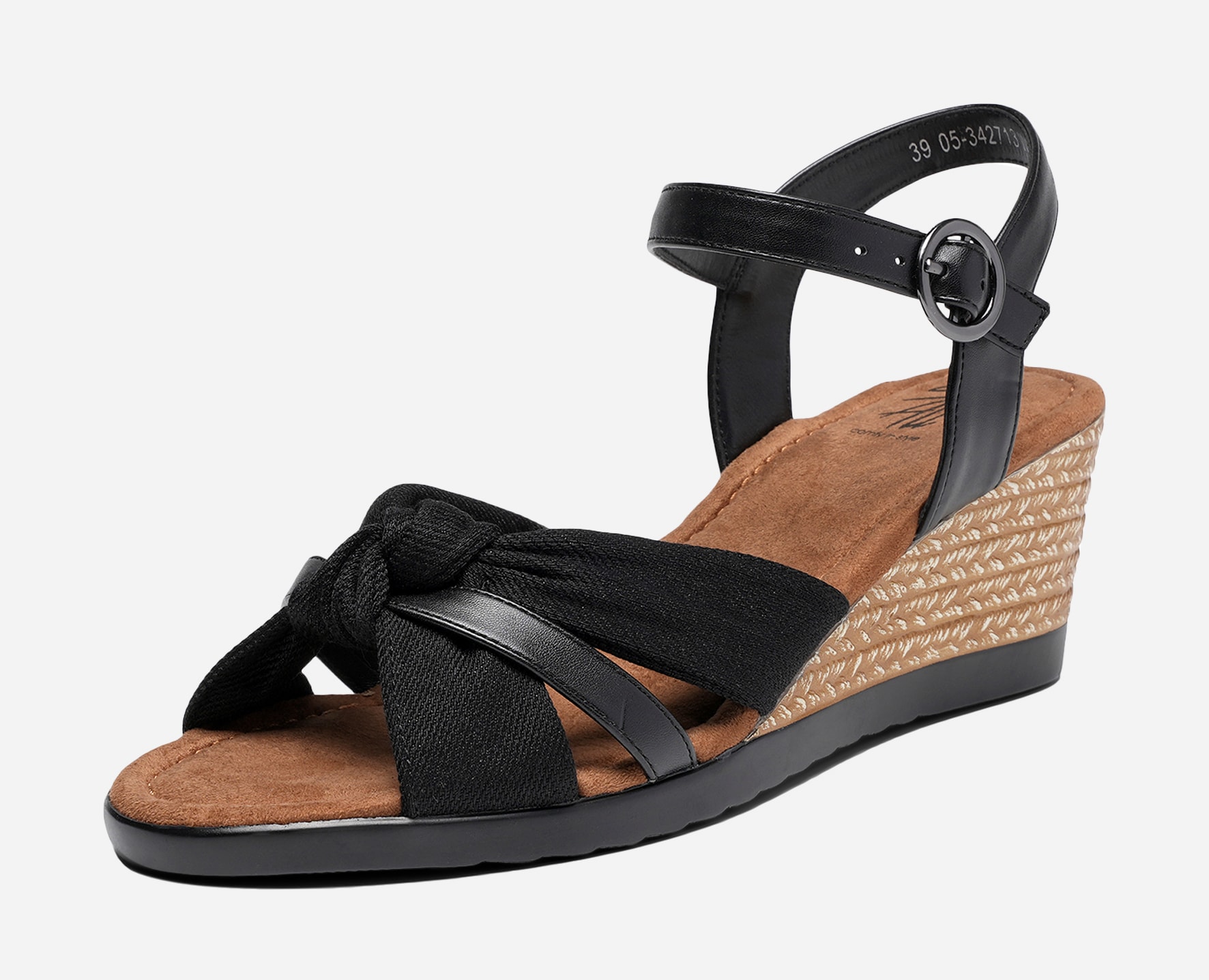 SO ALL, Sandalett med reimer Sort