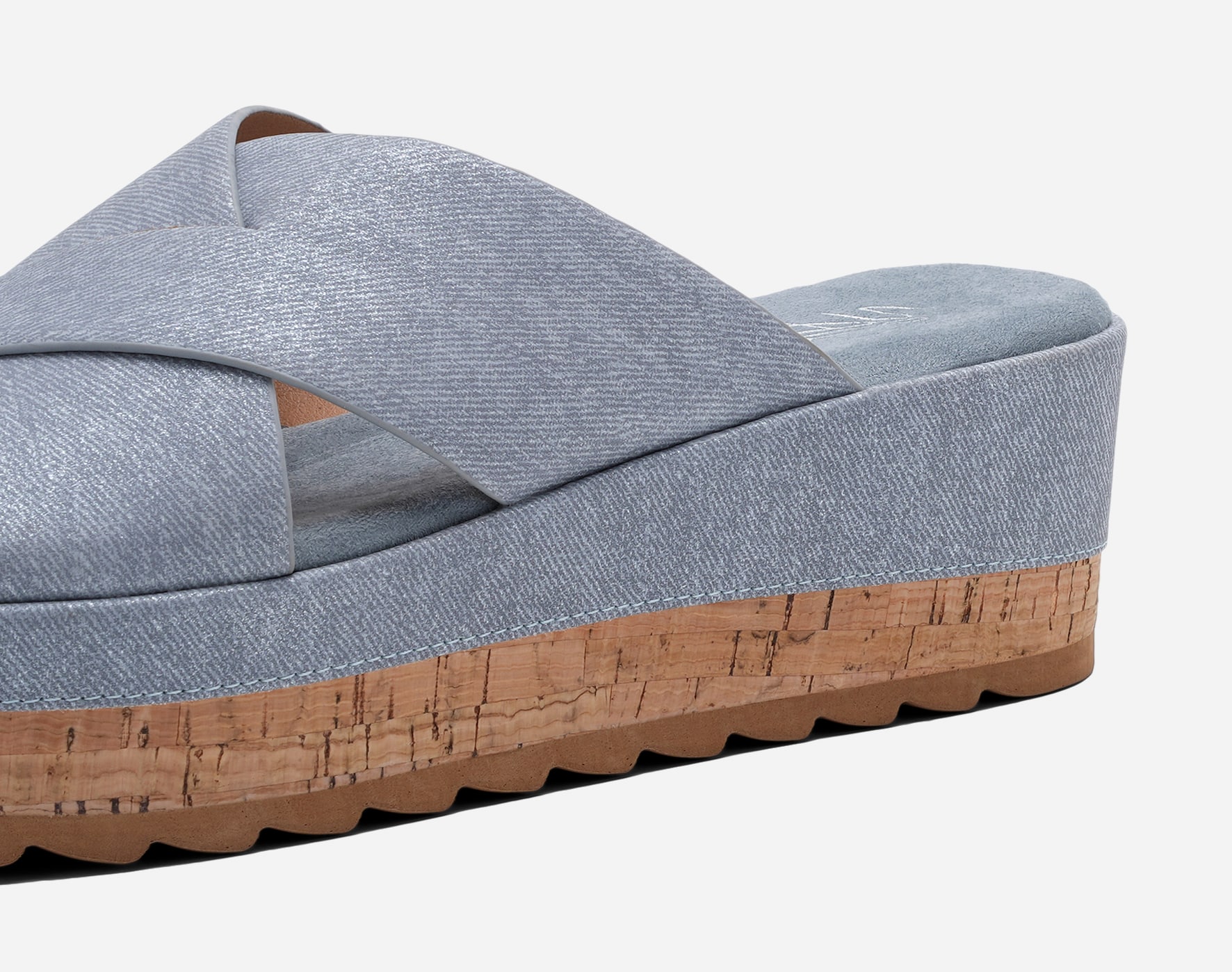 SO ALL, Sandalett med platåsåle Blå