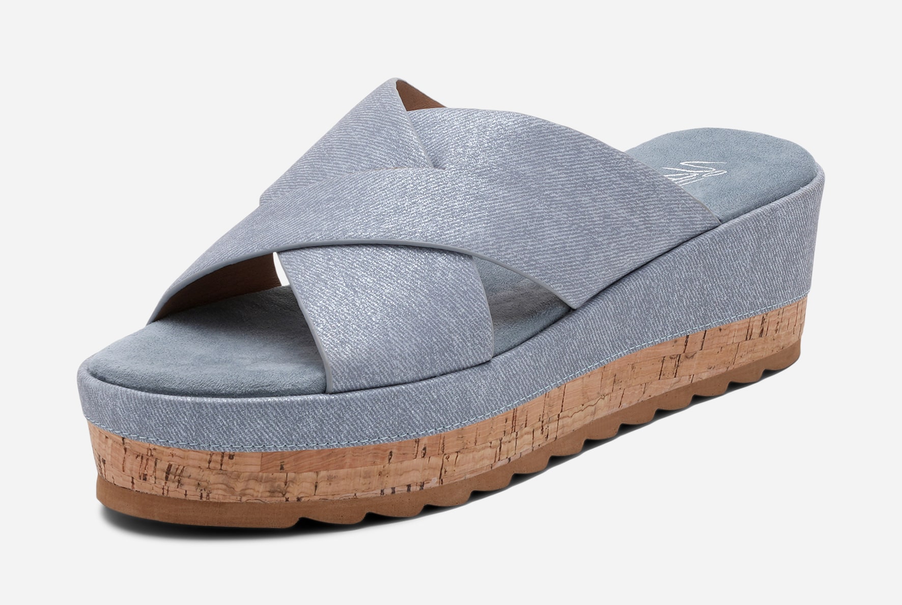 SO ALL, Sandalett med platåsåle Blå