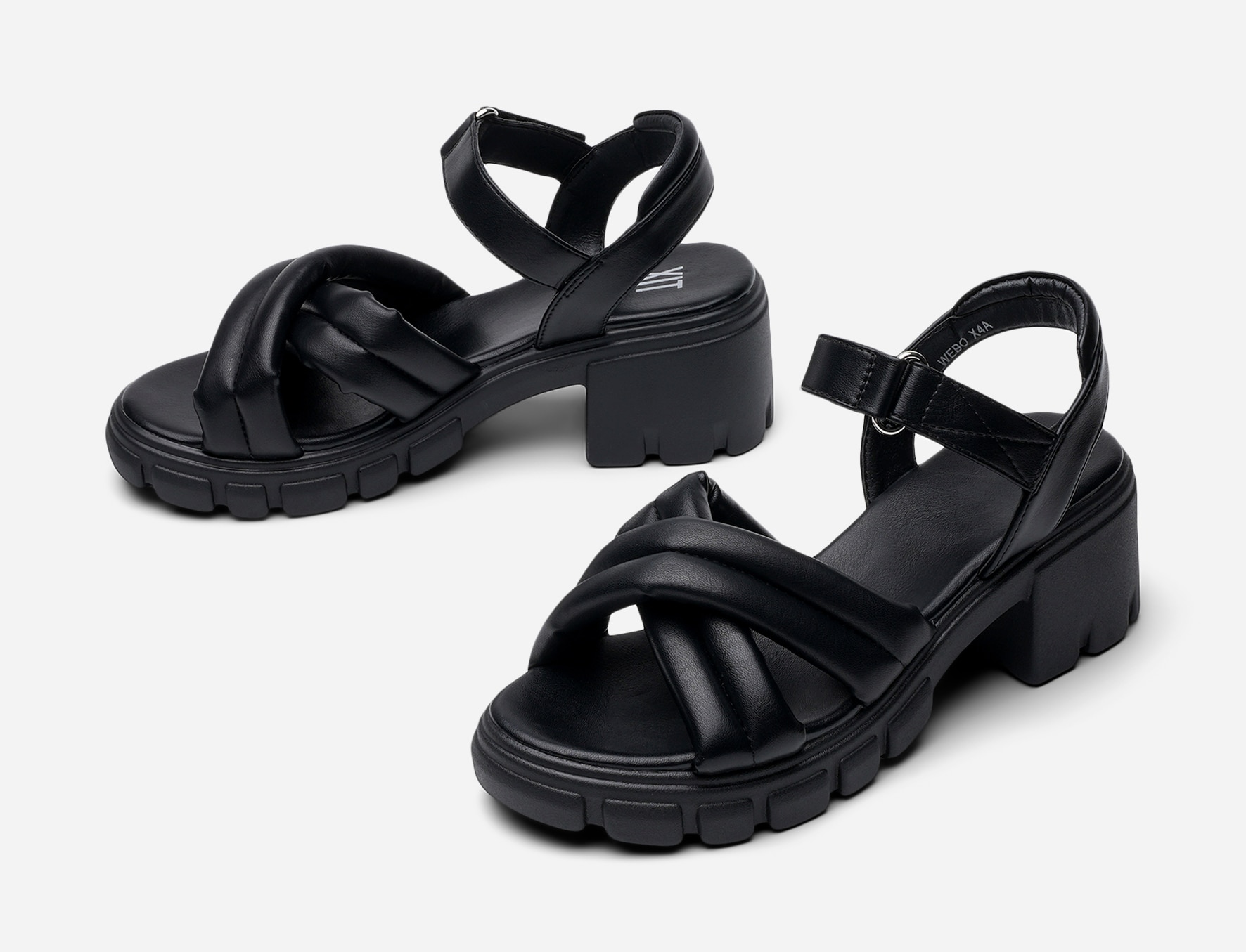 XIT, Sandalett med platåsåle Sort