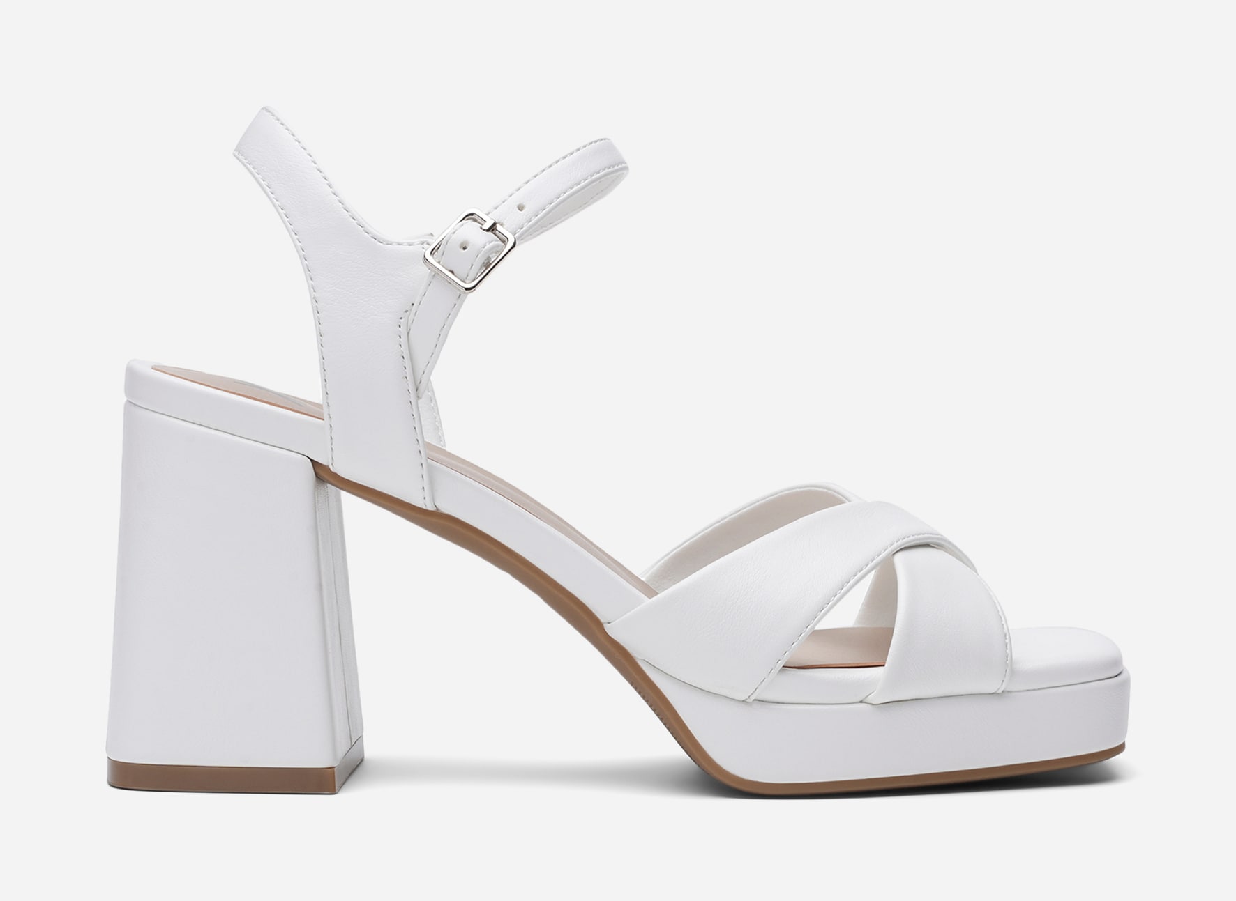XIT, Sandalett med platåsåle Hvit
