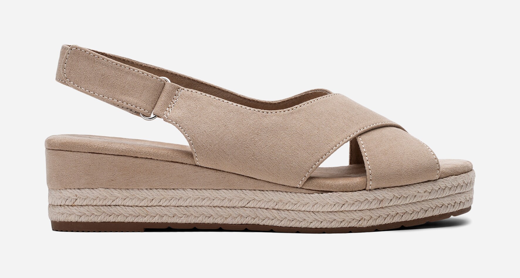 SO ALL, Sandalett med repsåle Beige