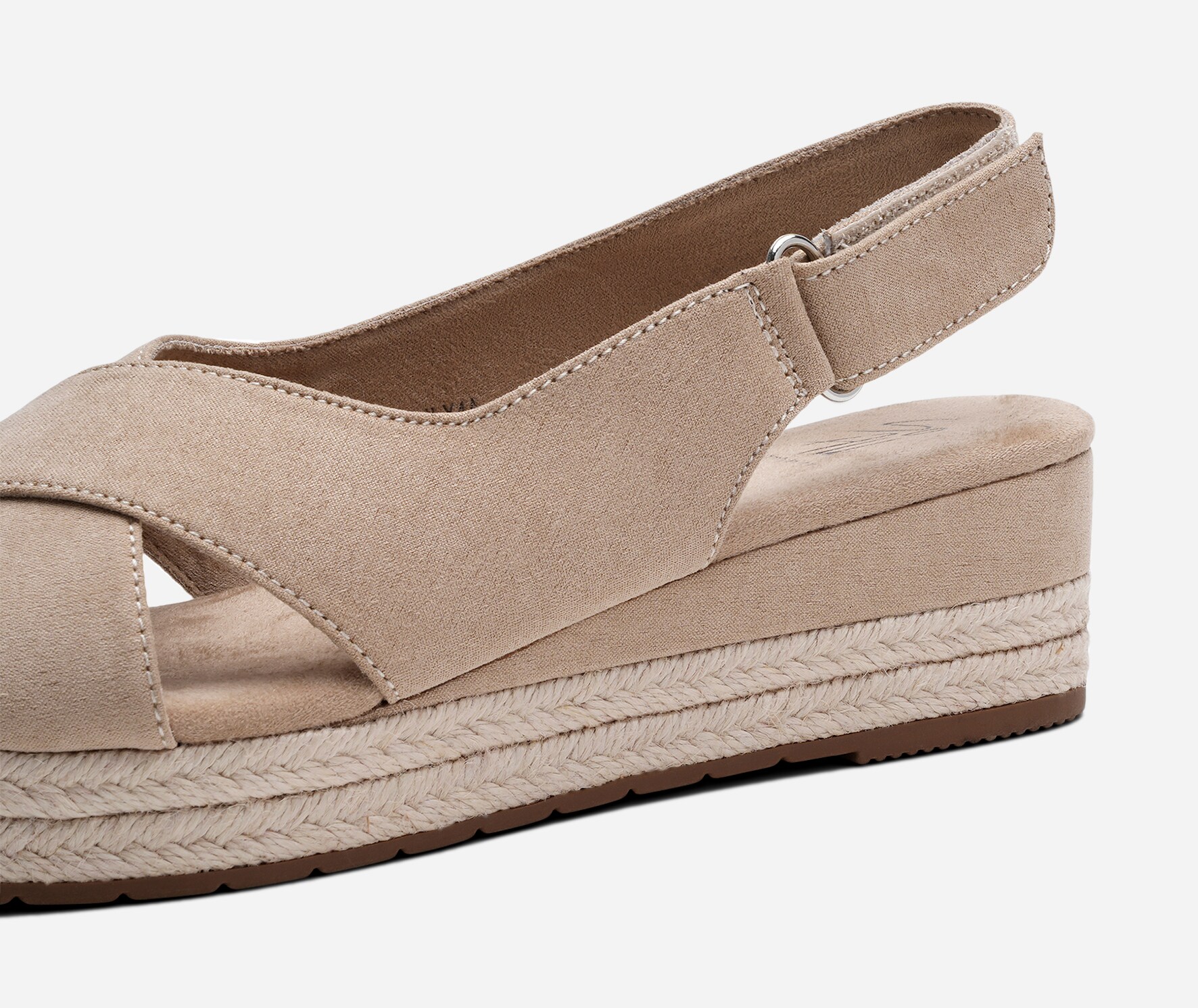 SO ALL, Sandalett med repsåle Beige