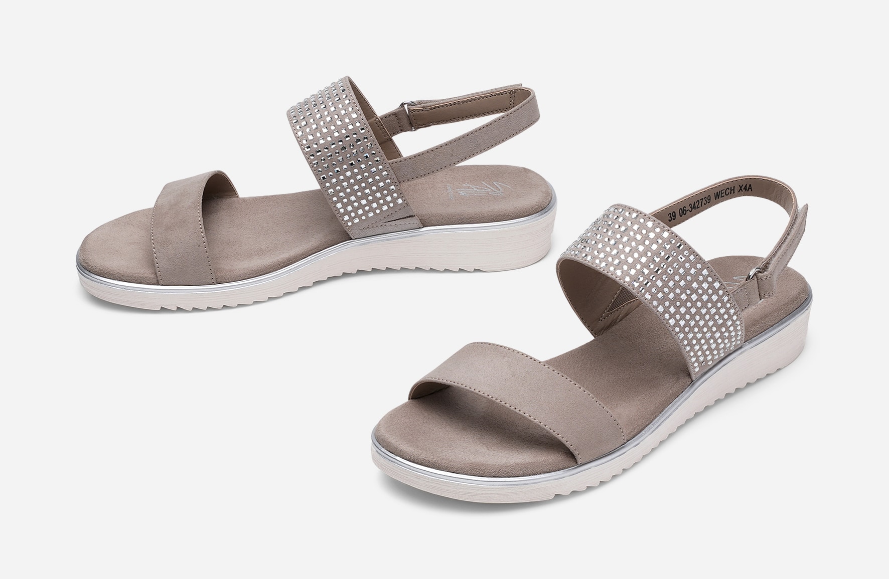 SO ALL, Sandal med reimer Beige