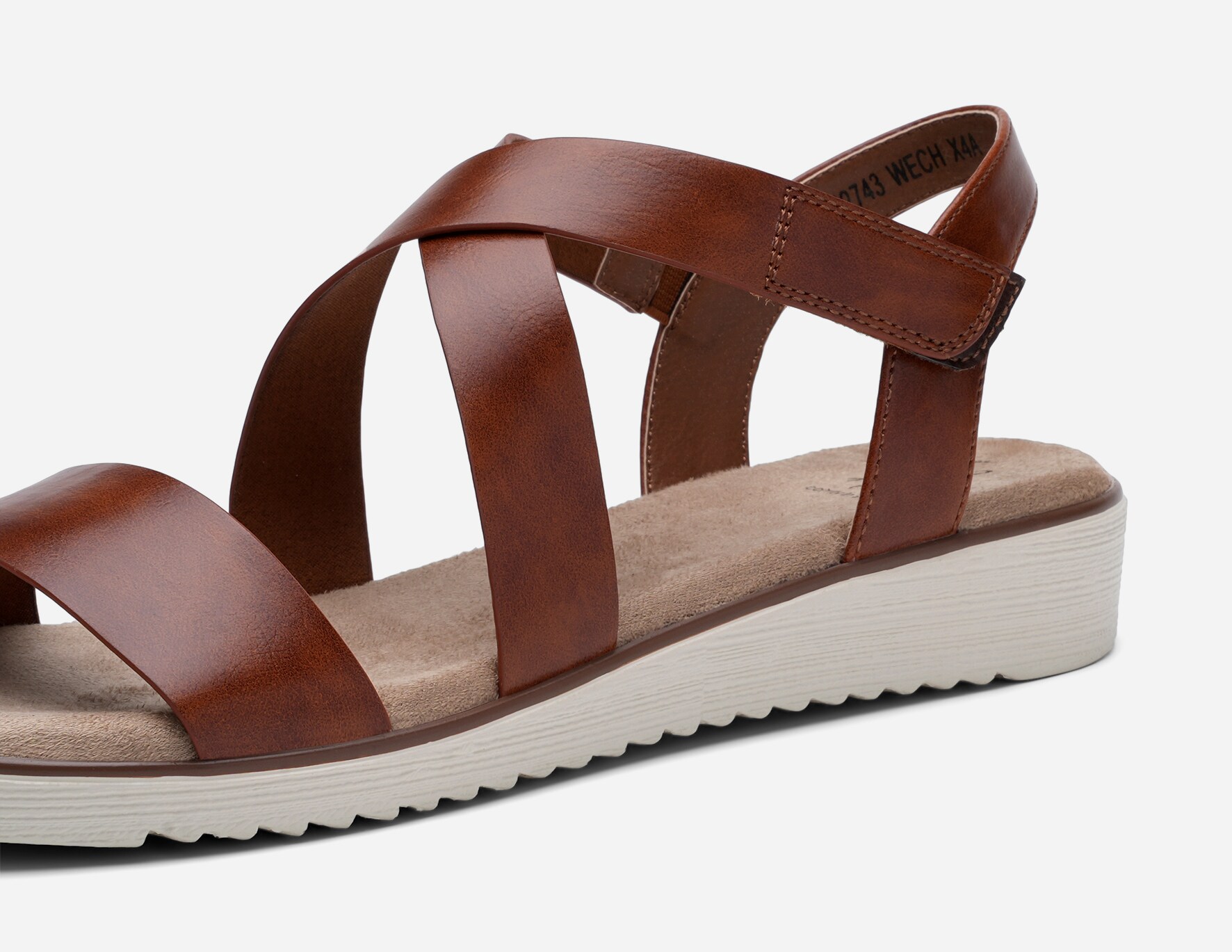 SO ALL, Sandal med reimer Brun