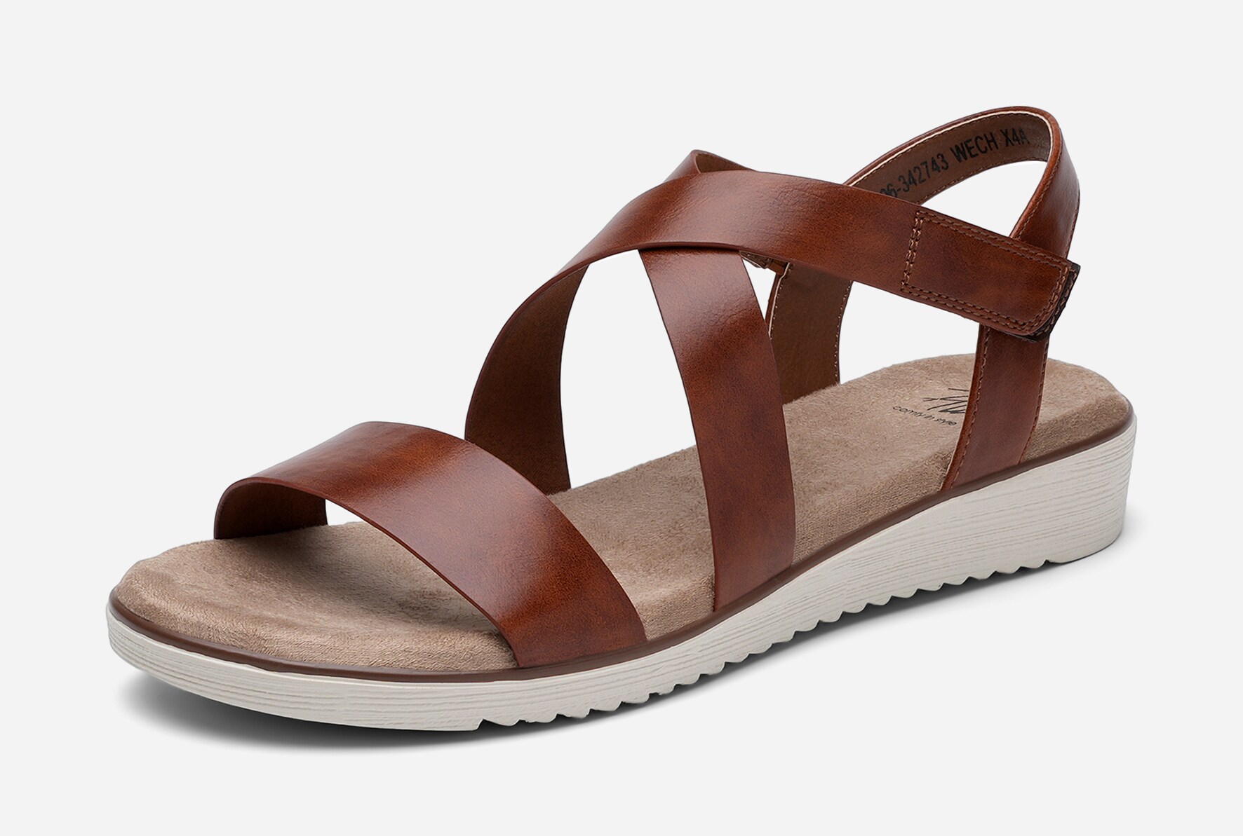 SO ALL, Sandal med reimer Brun