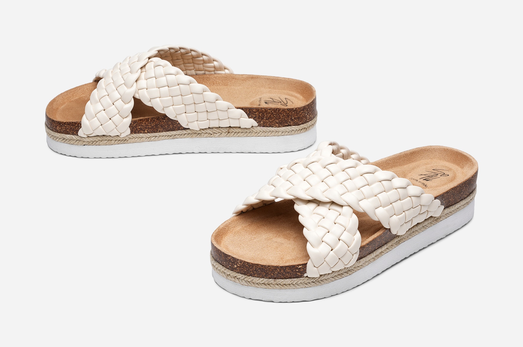 SO ALL, Sandal med platåsåle Beige