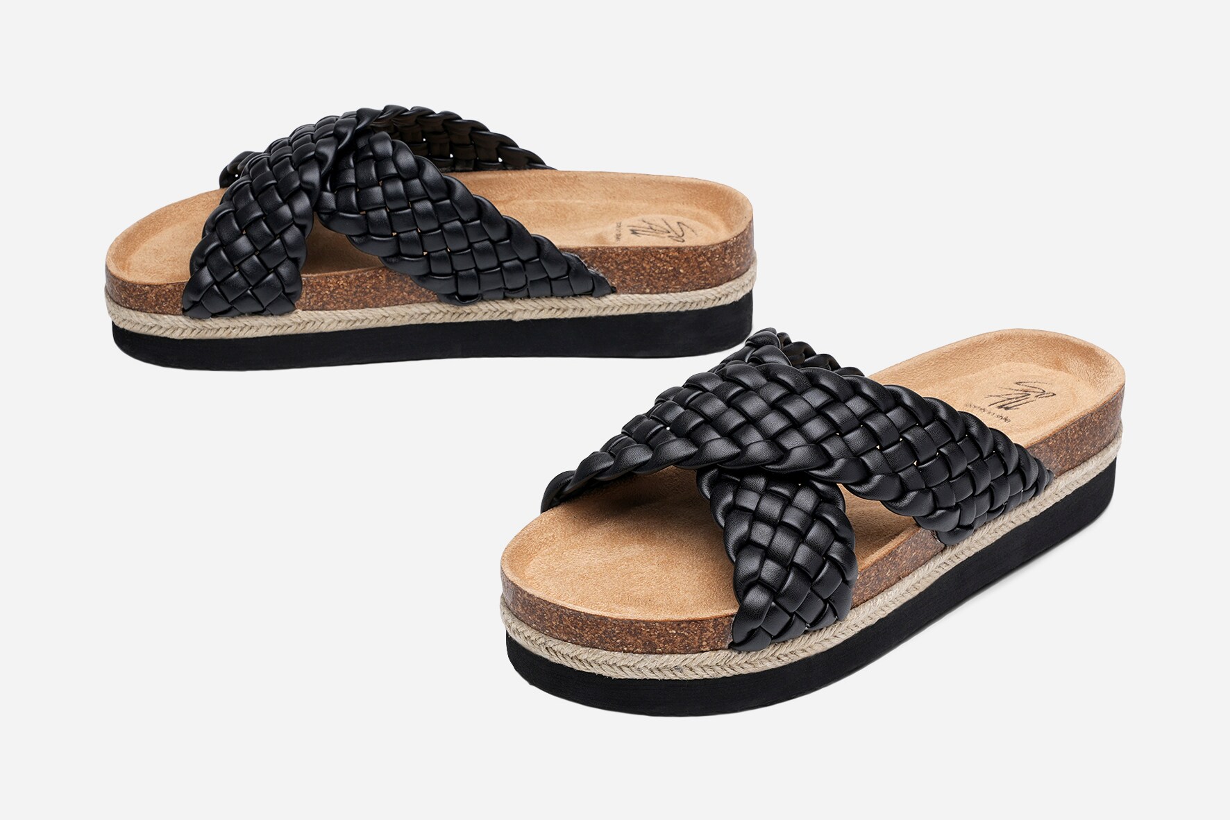 SO ALL, Sandal med platåsåle Sort