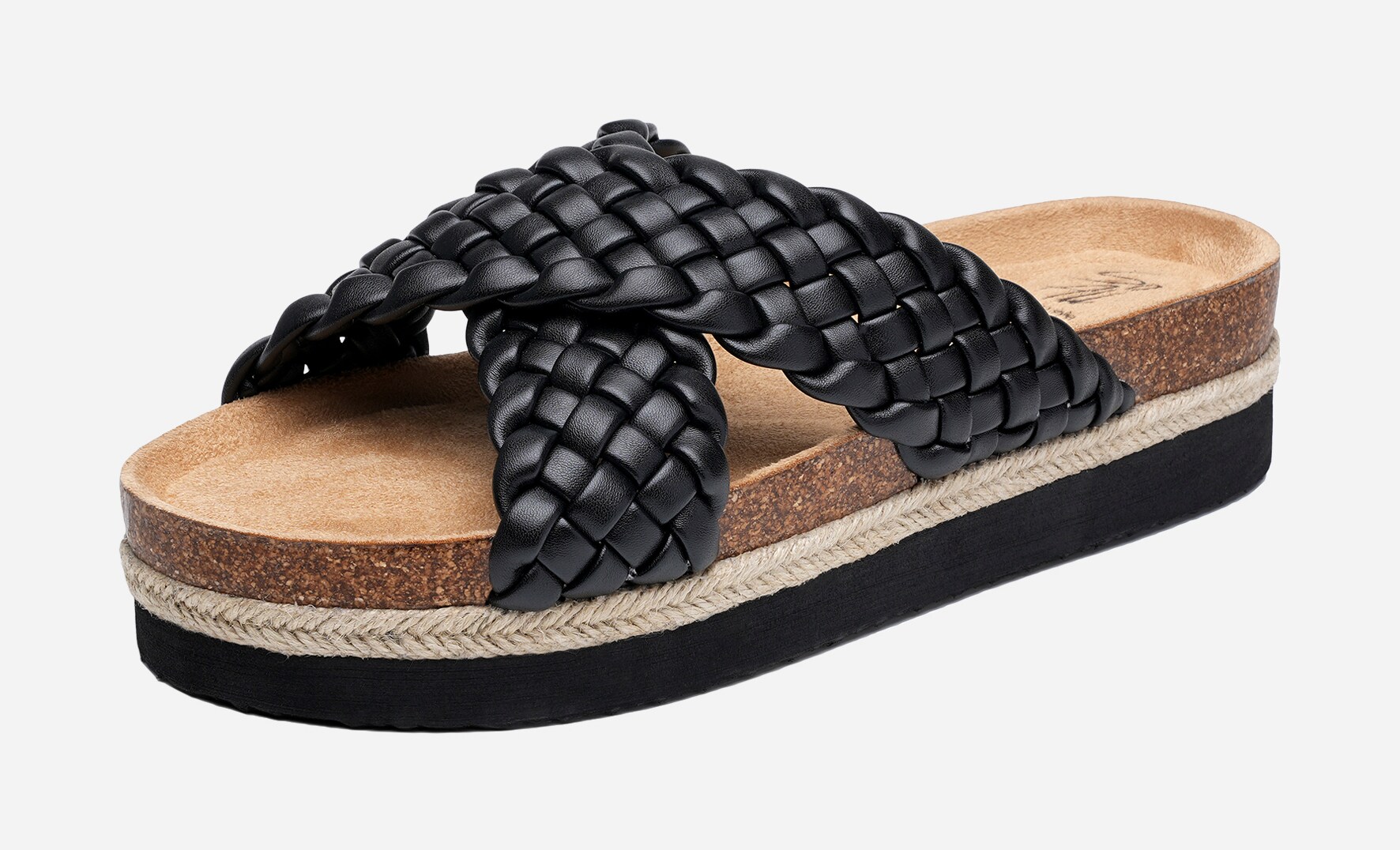 SO ALL, Sandal med platåsåle Sort