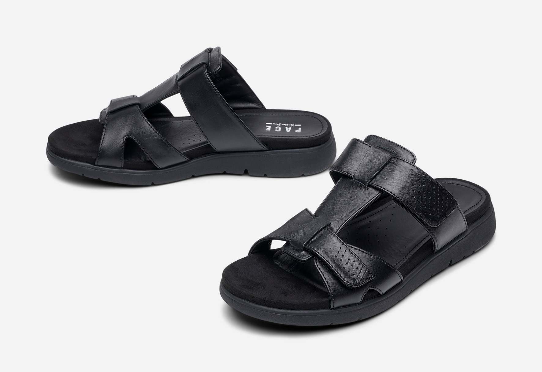 PACE, Sandal med reimer Sort