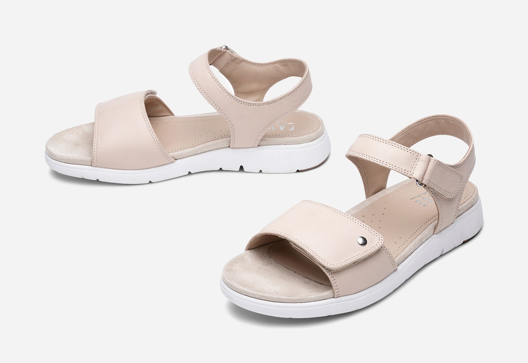 PACE, Sandal med reimer Beige