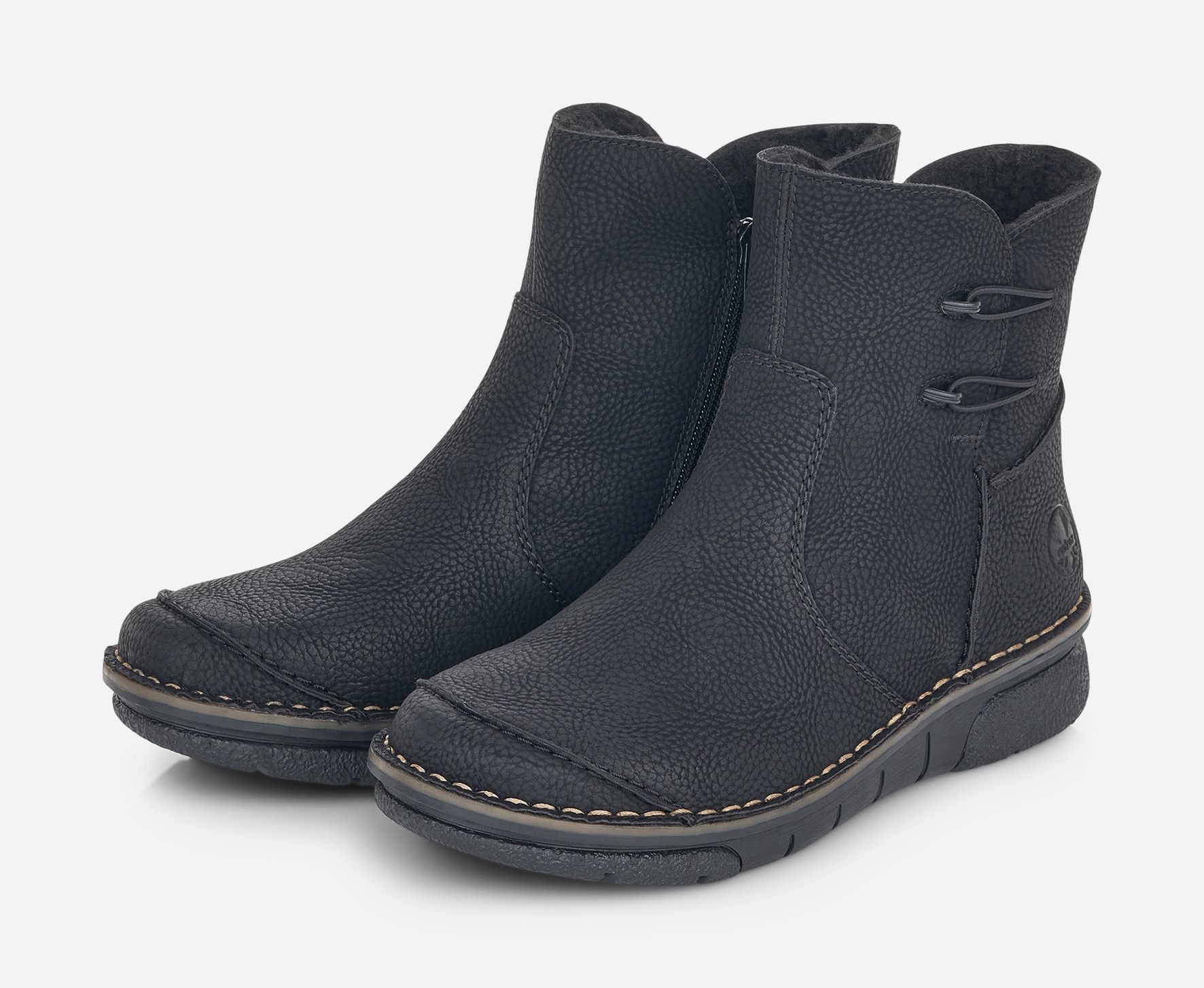 RIEKER, Varmforet boots Sort
