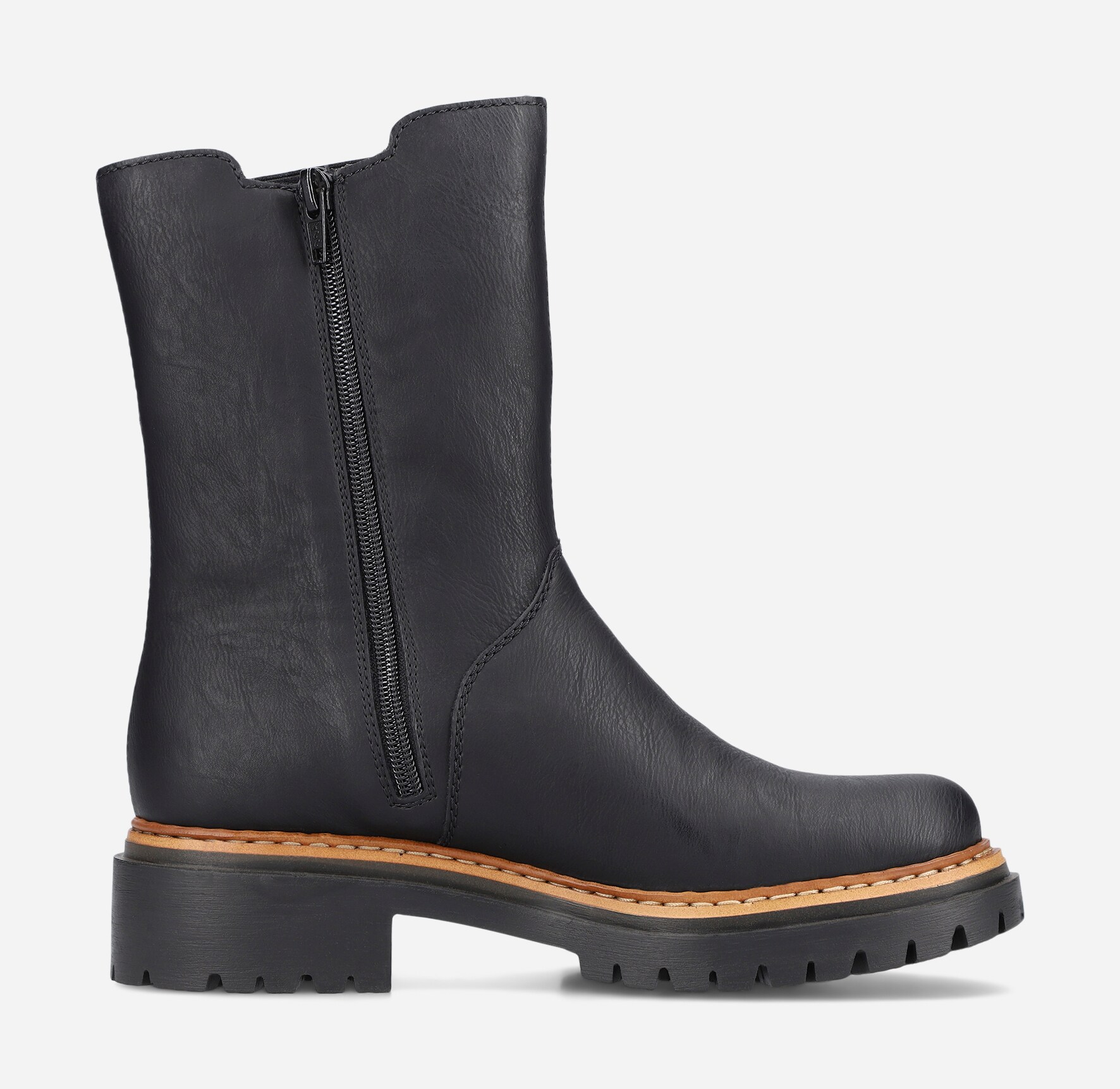 RIEKER, Varmforet boots Sort