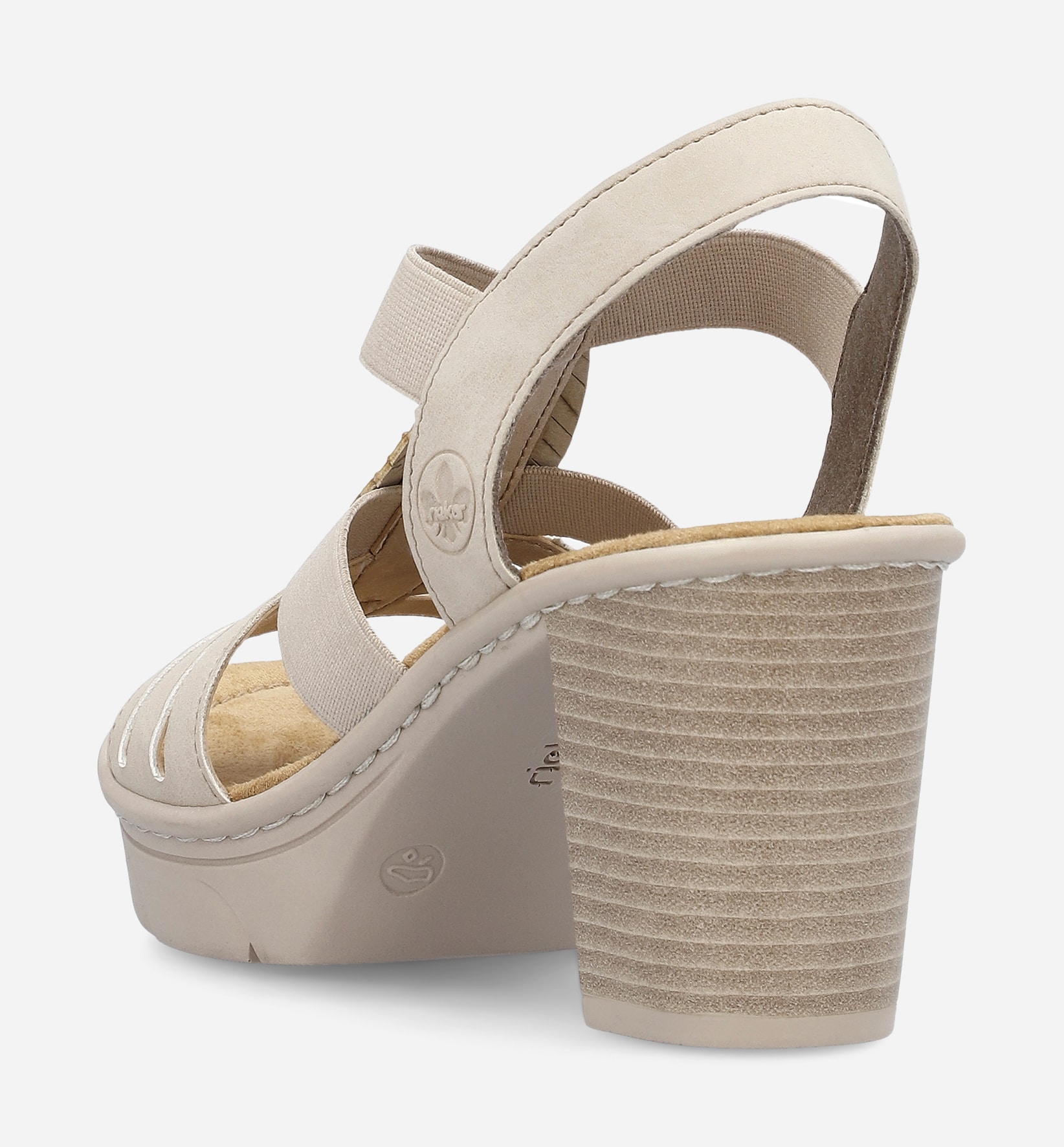 RIEKER, Sandalett med reimer Beige